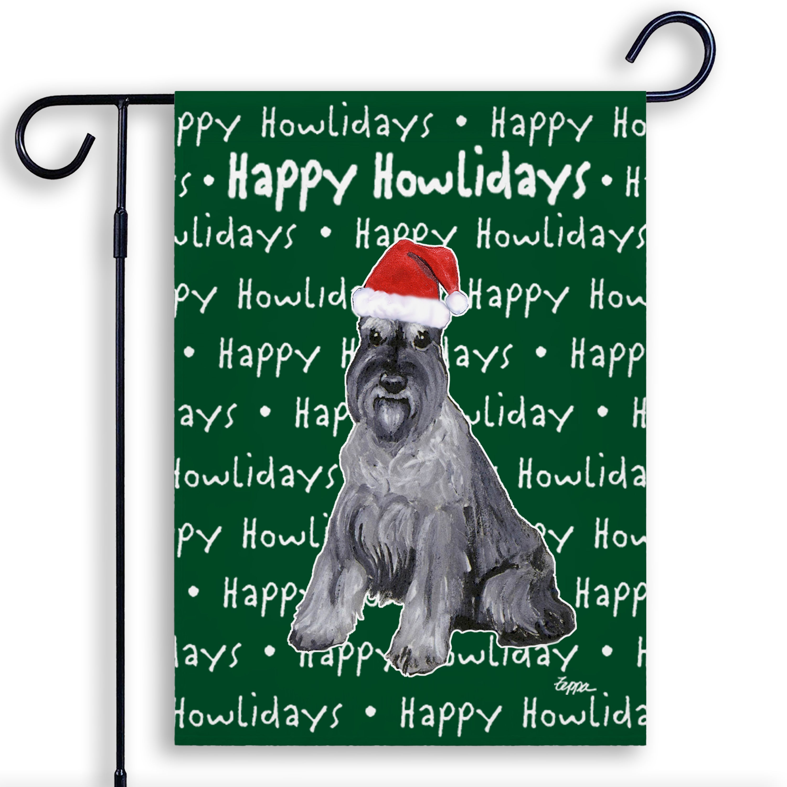 Schnauzer Miniature Christmas Garden Flag
