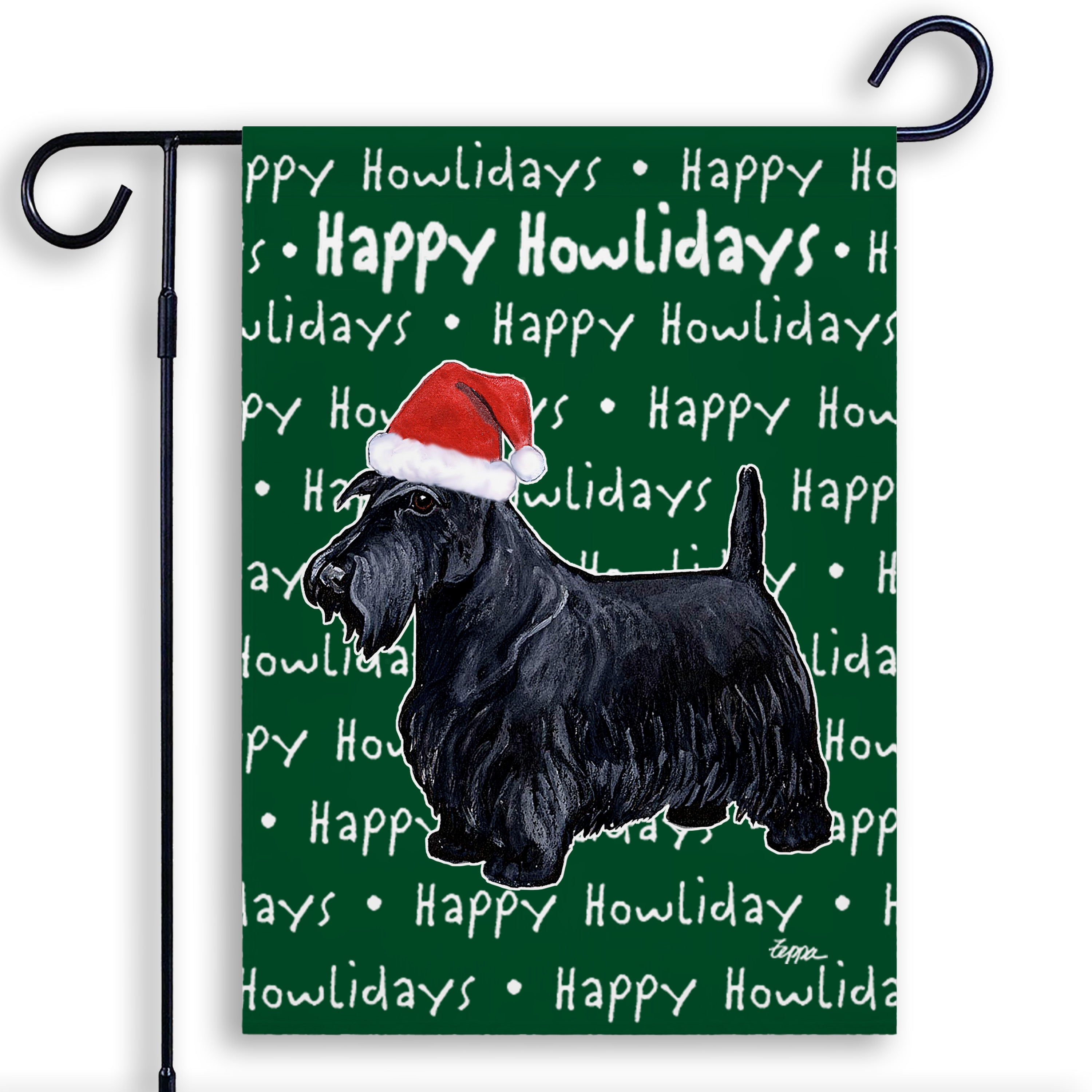 Scottish Terrier Christmas Garden Flag