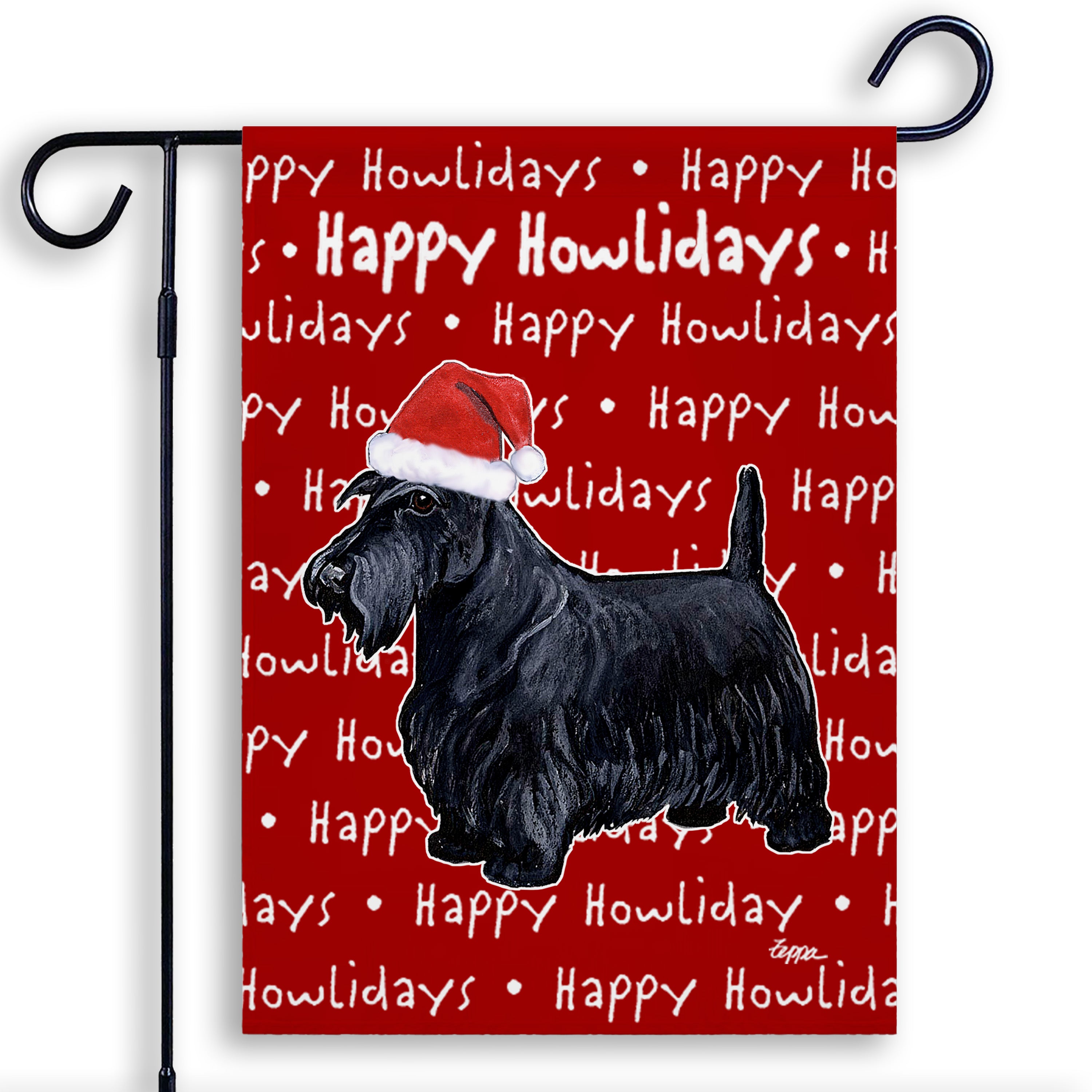 Scottish Terrier Christmas Garden Flag