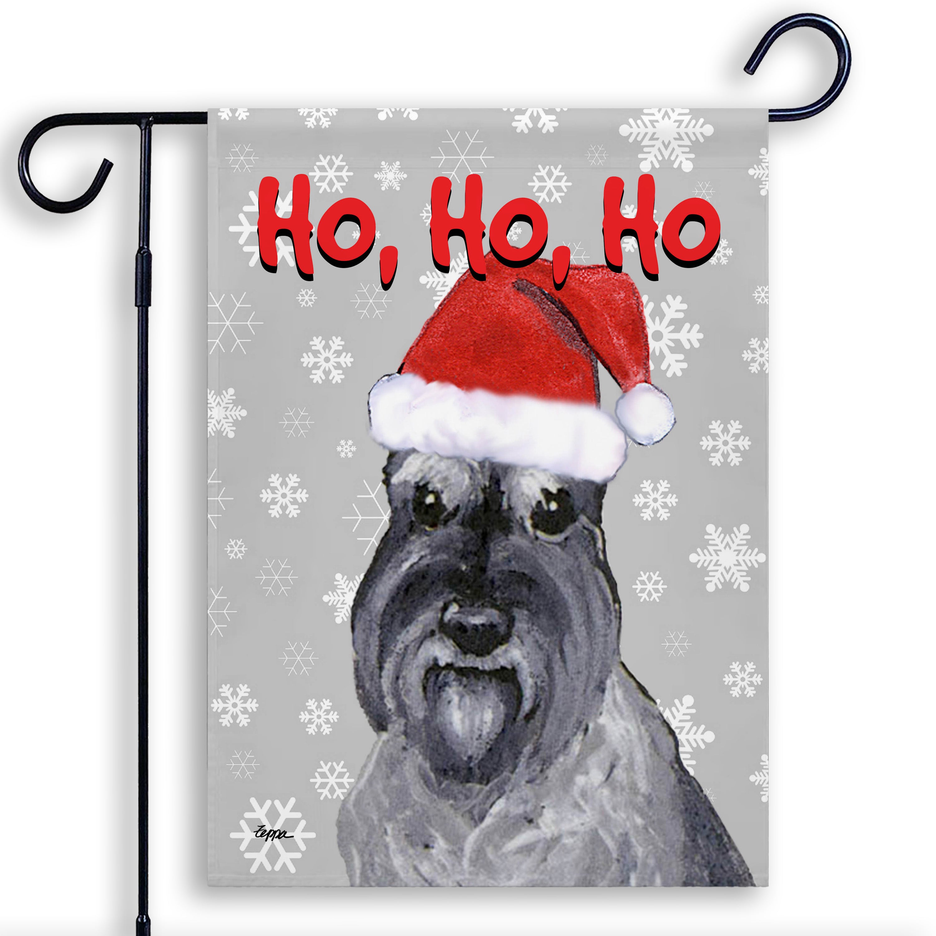 Schnauzer Miniature Christmas Garden Flag