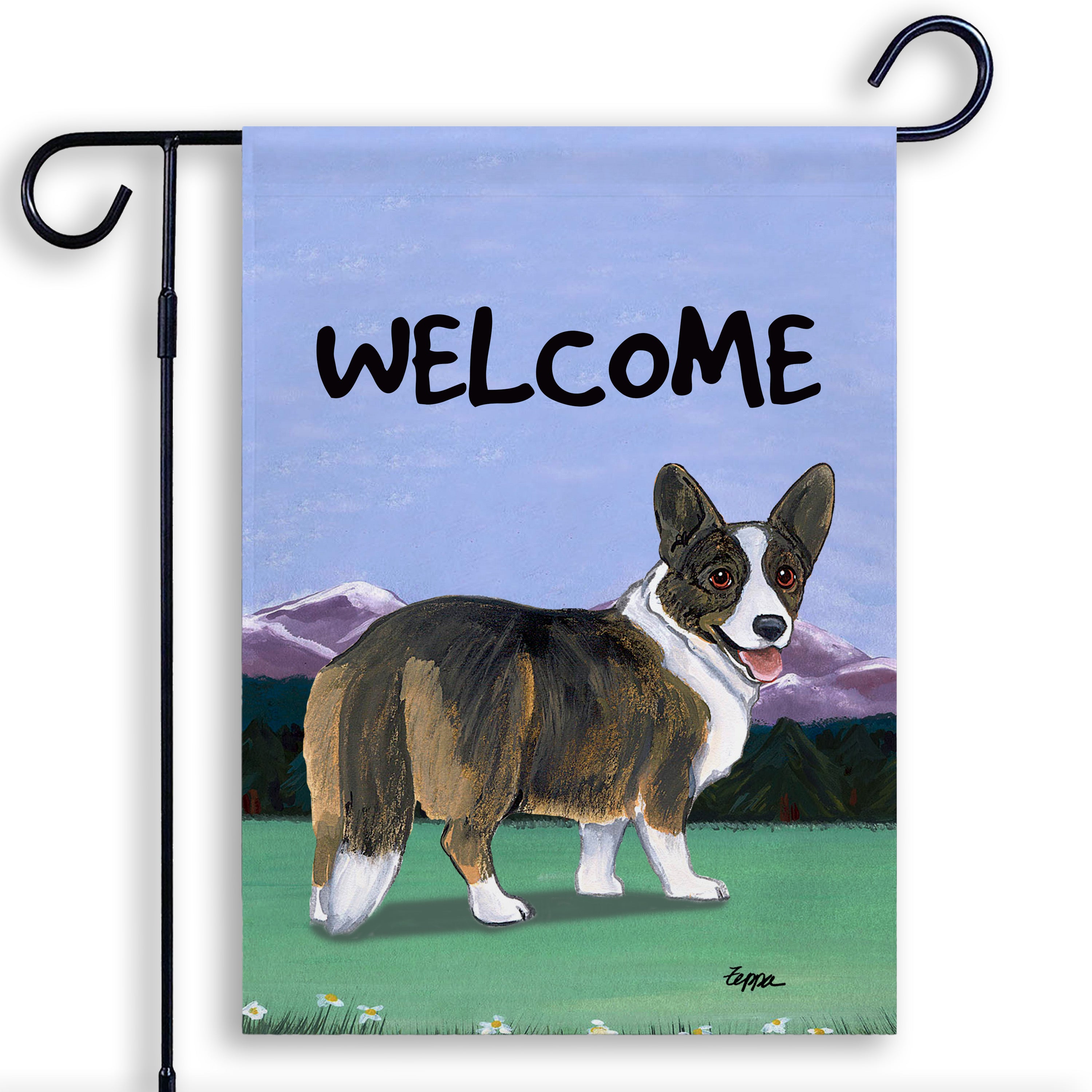 Welsh Corgi Cardigan  Garden Flag