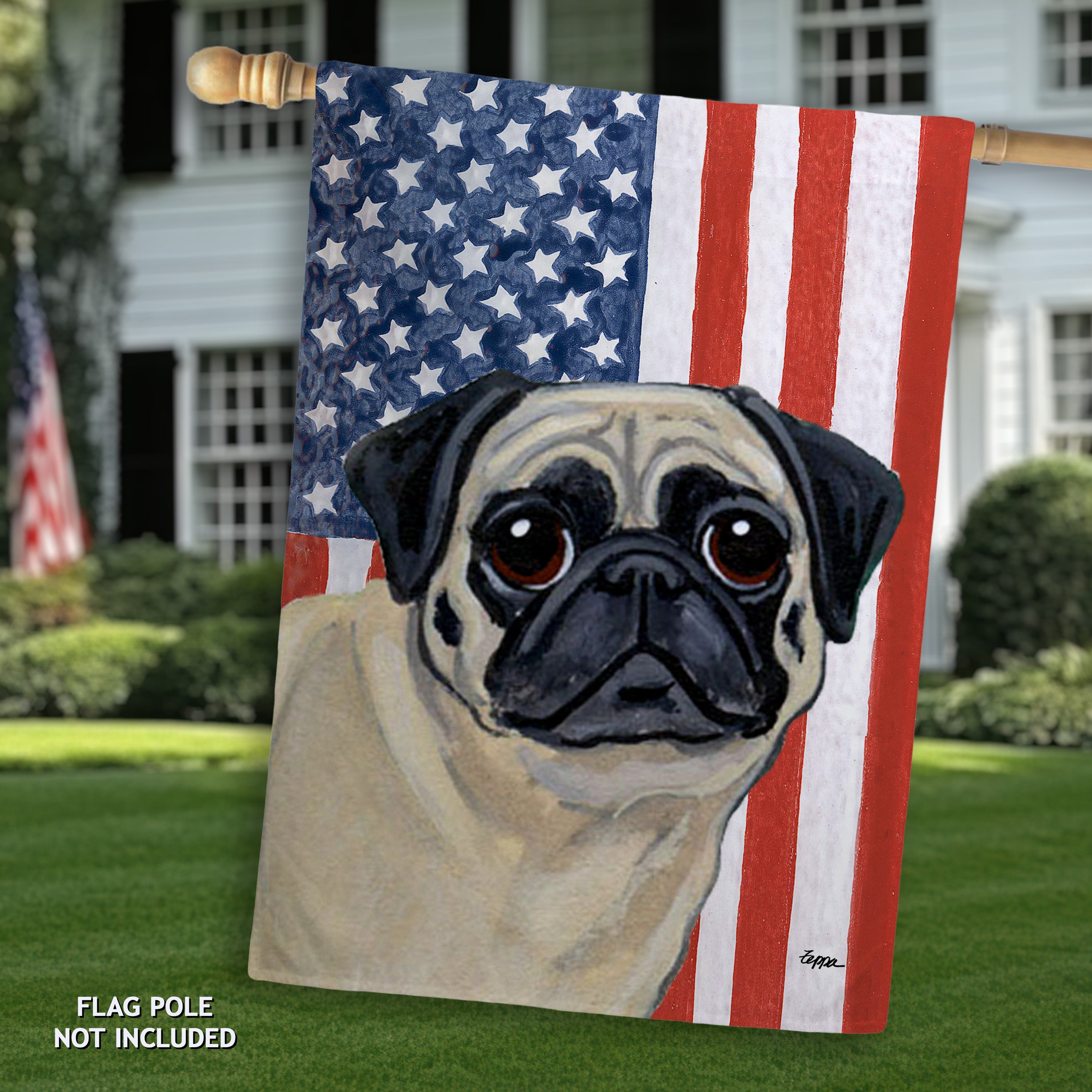 Pug Americana House Flag