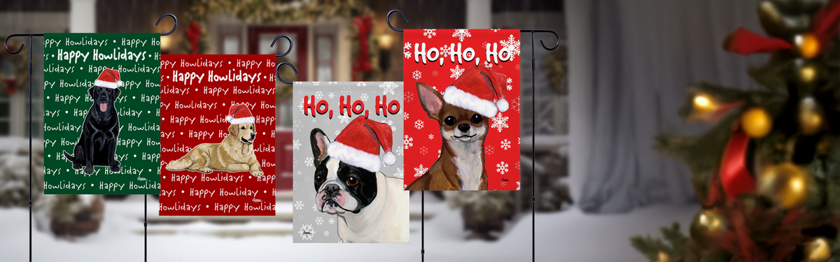 Welcome the season with a Garden Flag featuring your favorite breed!