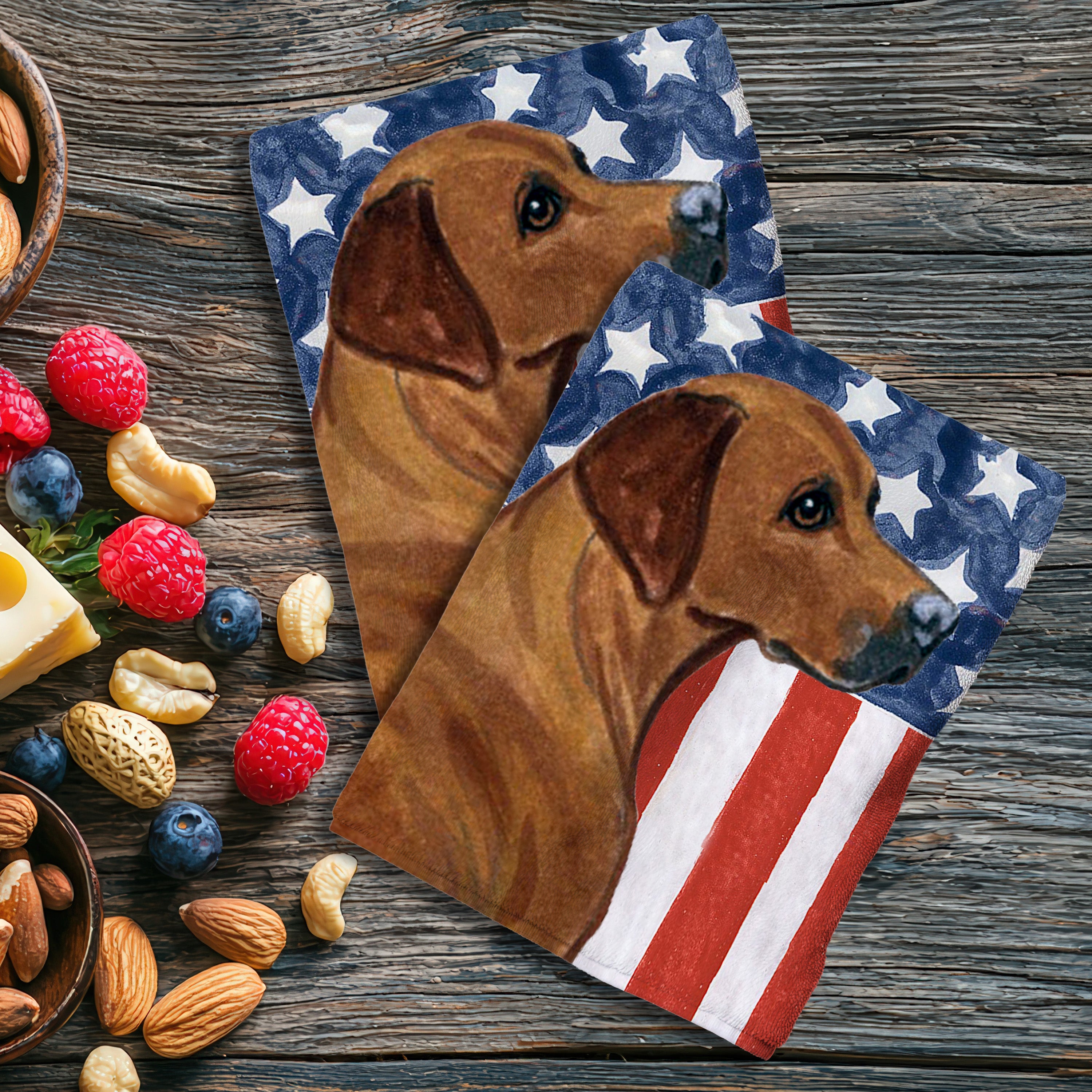 Rhodesian Ridgeback Americana Kitchen Textiles Set