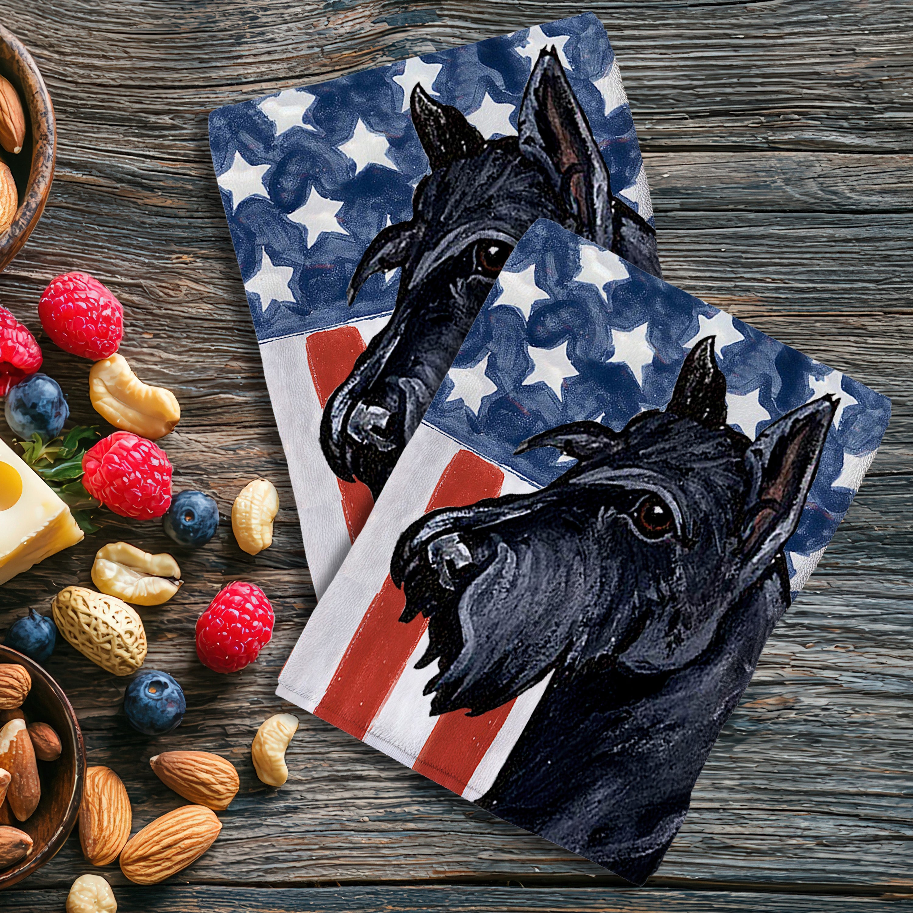 Scottish Terrier Americana Kitchen Textiles Set