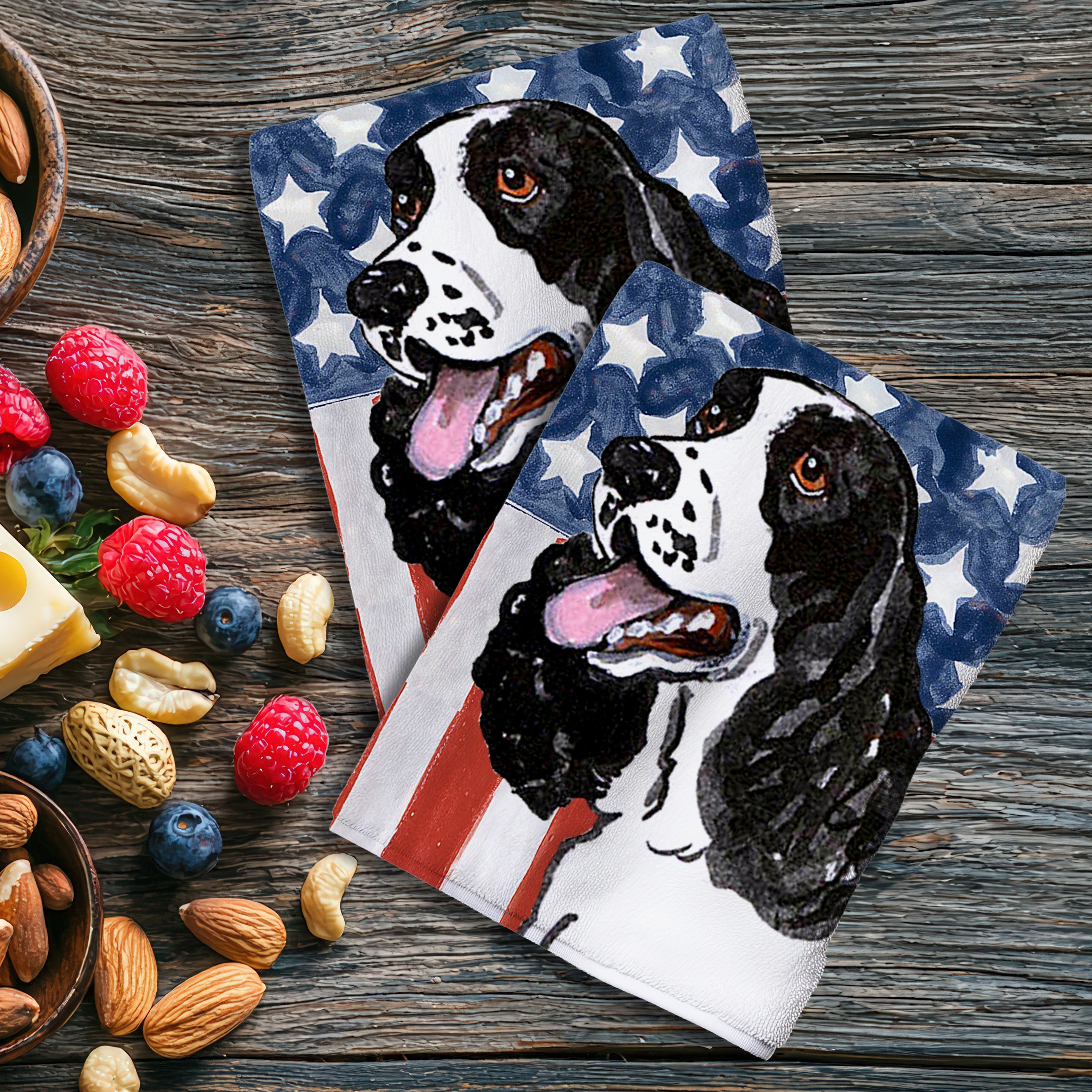 Springer Spaniel Americana Kitchen Textiles Set