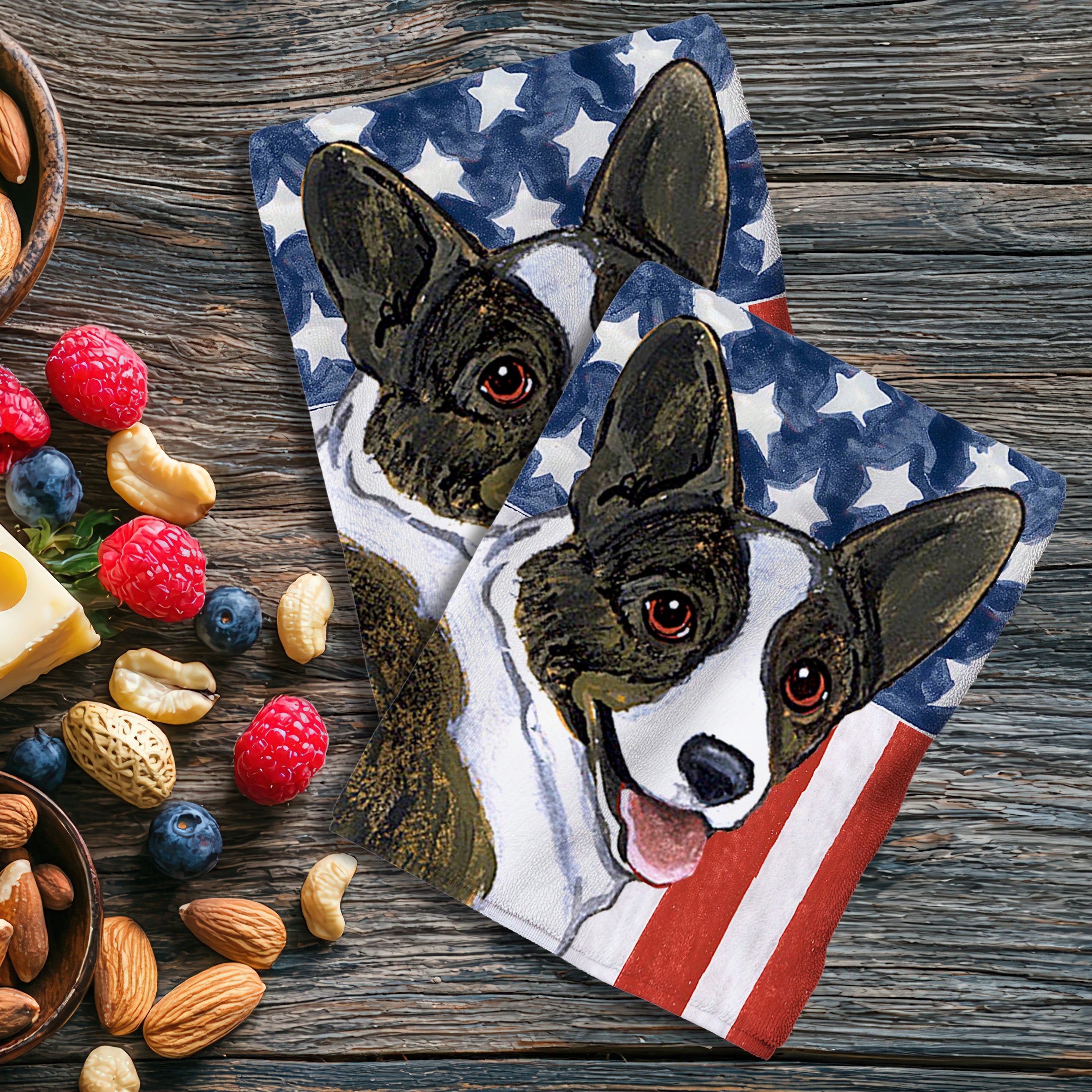 Welsh Corgi Cardigan    Americana Kitchen Textiles Set