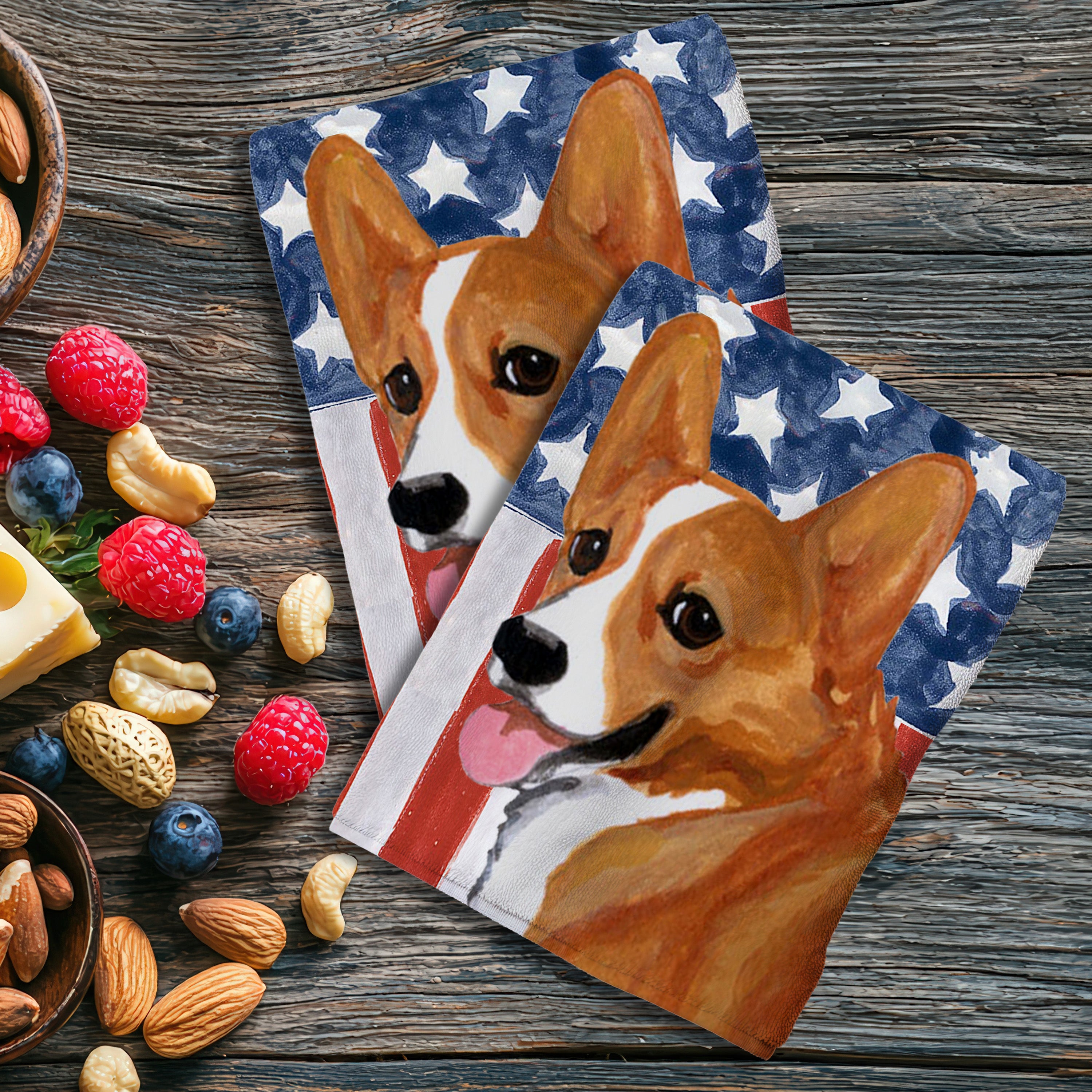 Welsh Corgi Pembroke Americana Kitchen Textiles Set