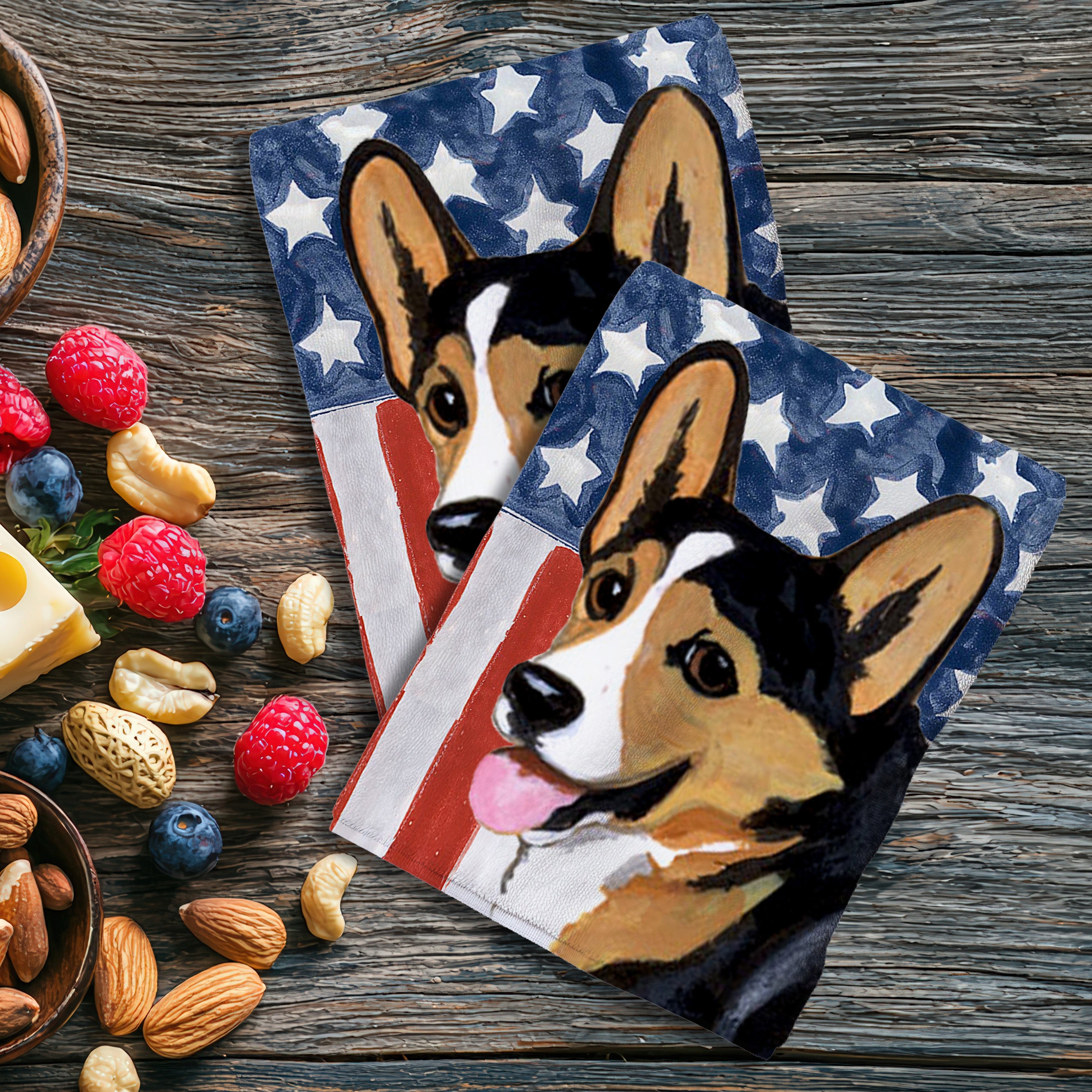 Welsh Corgi Pembroke Americana Kitchen Textiles Set