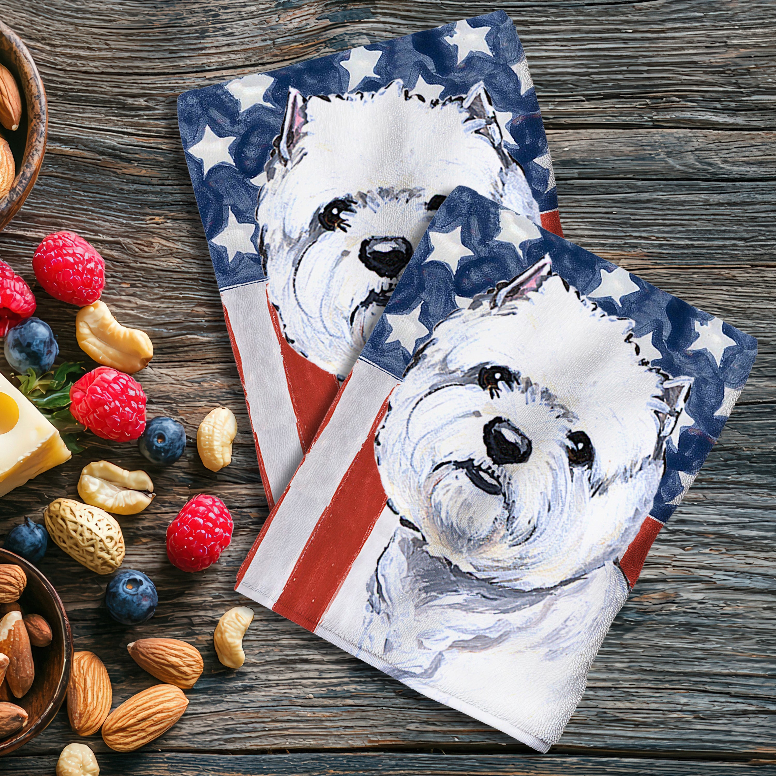 West Highland Terrier Americana Kitchen Textiles Set