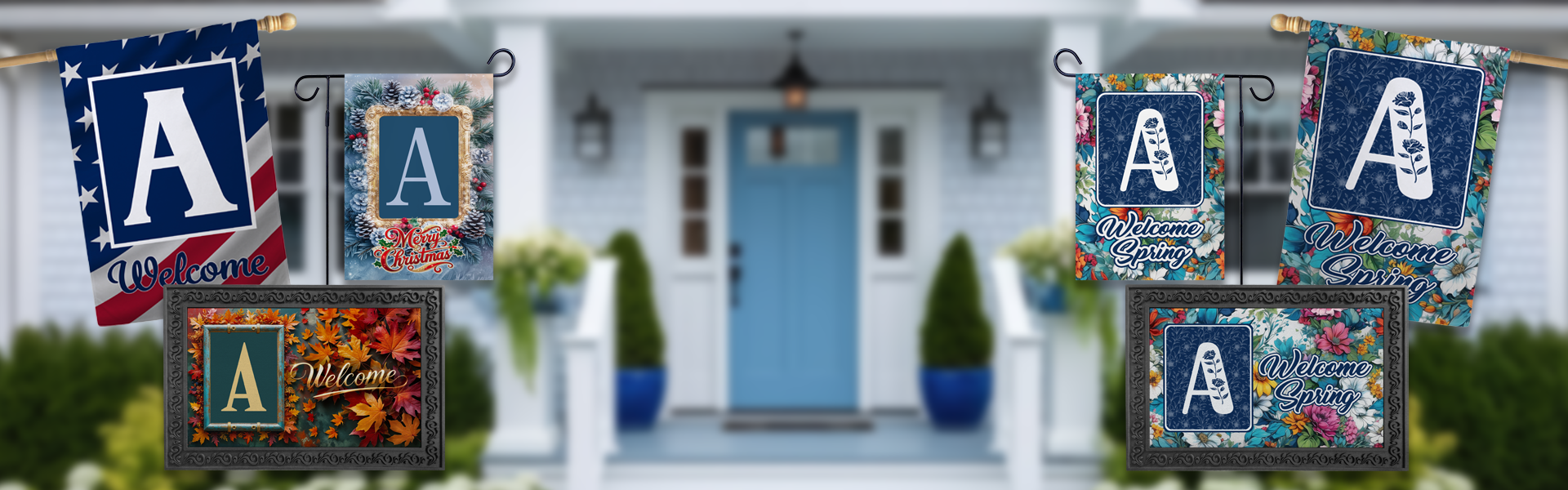 Personalize your
outdoor decor with
our Monogram products!