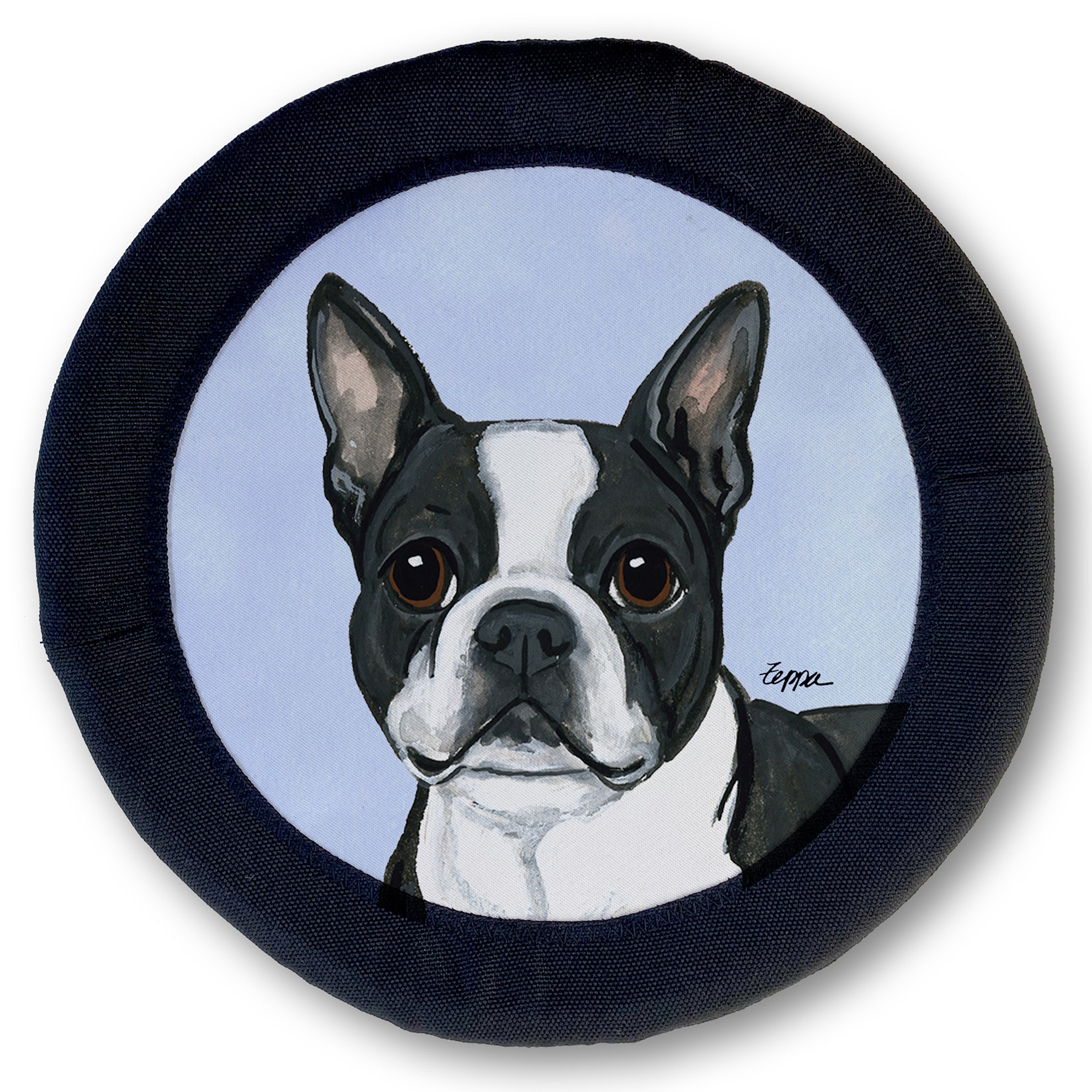 Boston Terrier Lying FotoFrisby