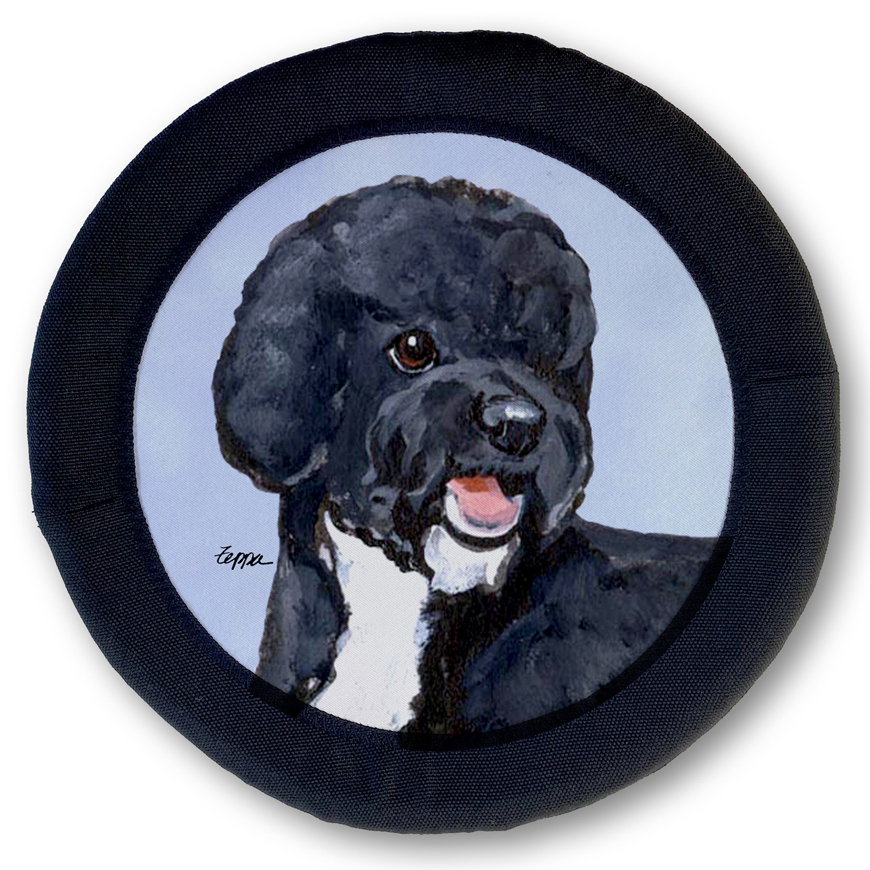 Portuguese Water Dog Black FotoFrisby