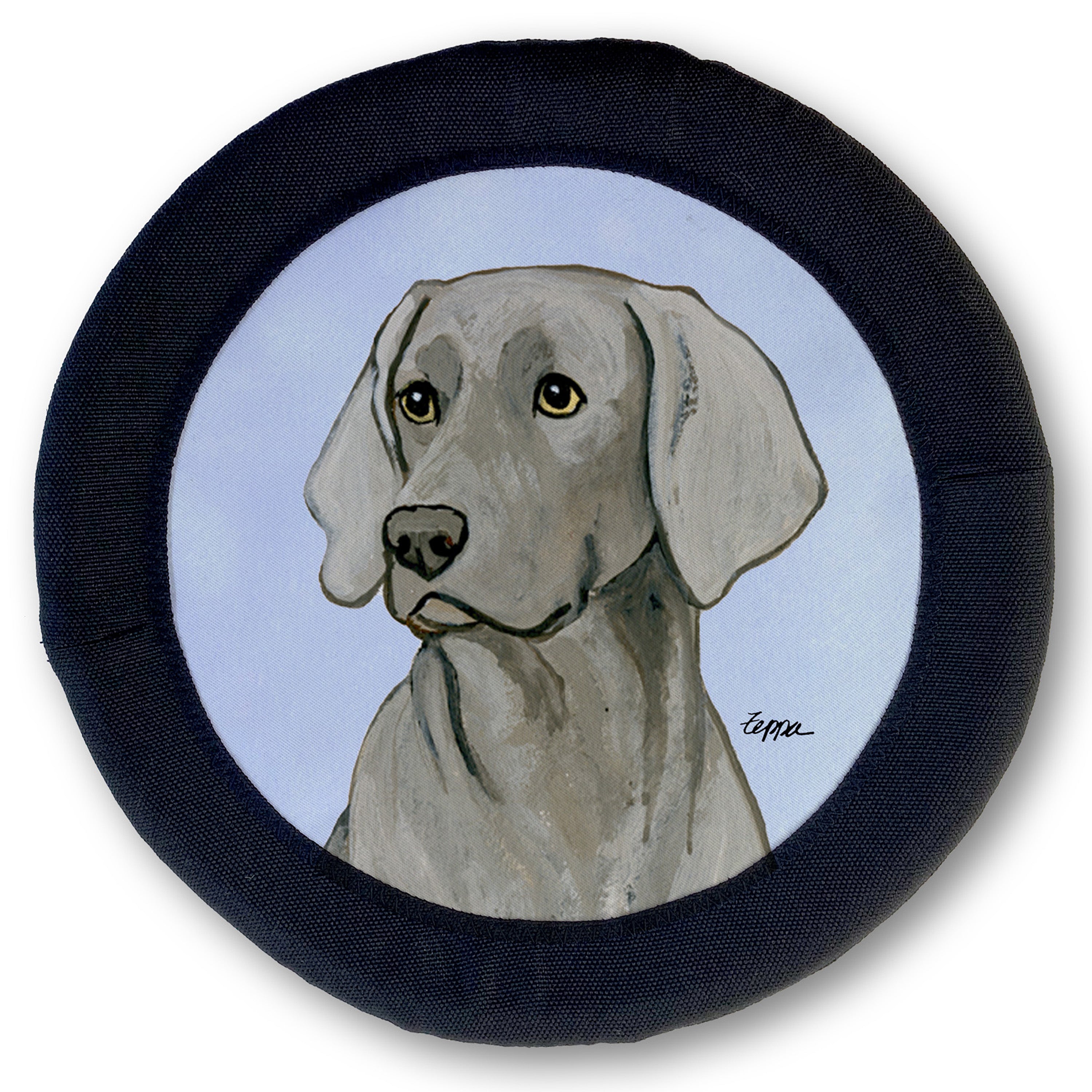 Weimaraner Sitting FotoFrisby