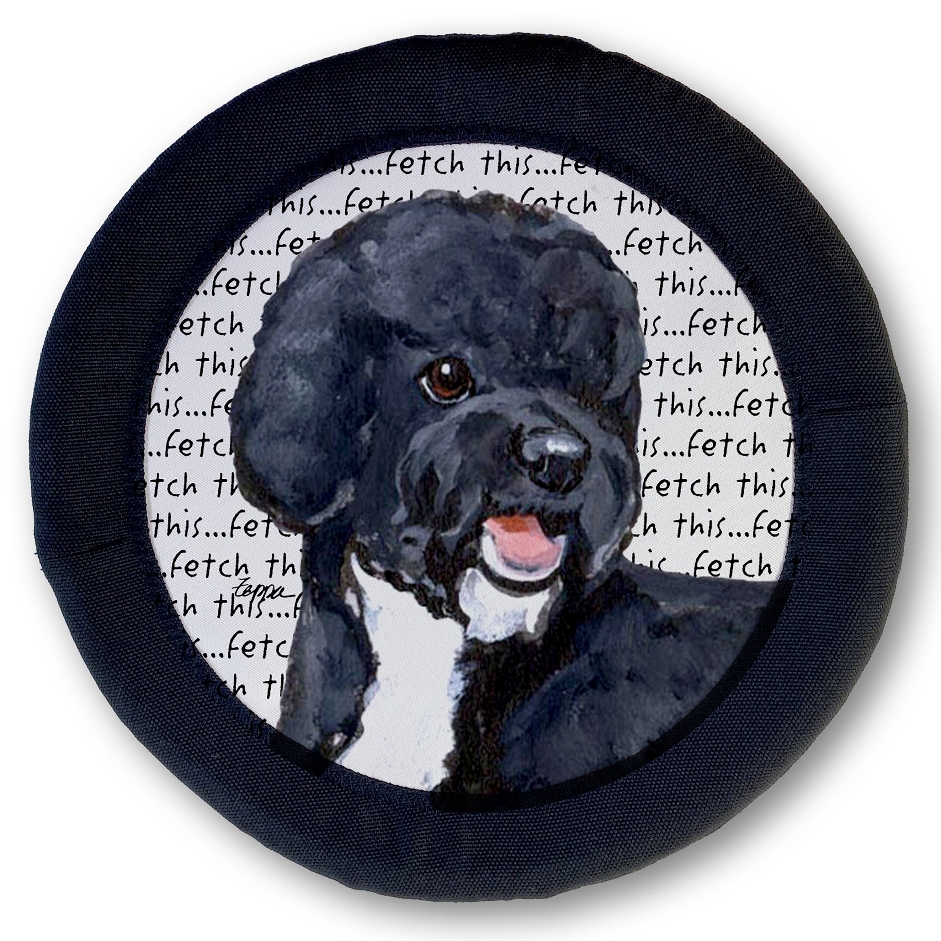 Portuguese Water Dog Black FotoFrisby