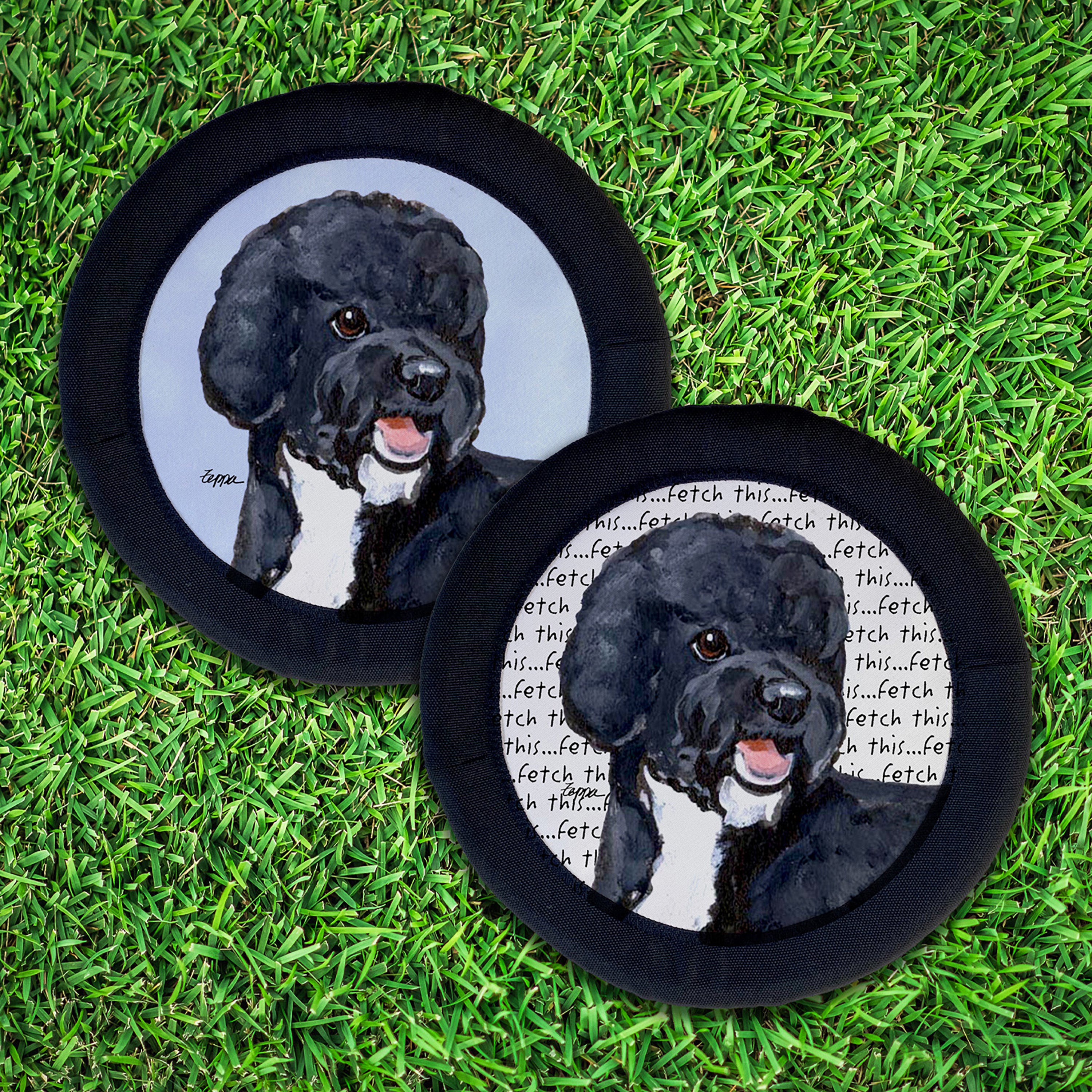 Portuguese Water Dog Black FotoFrisby