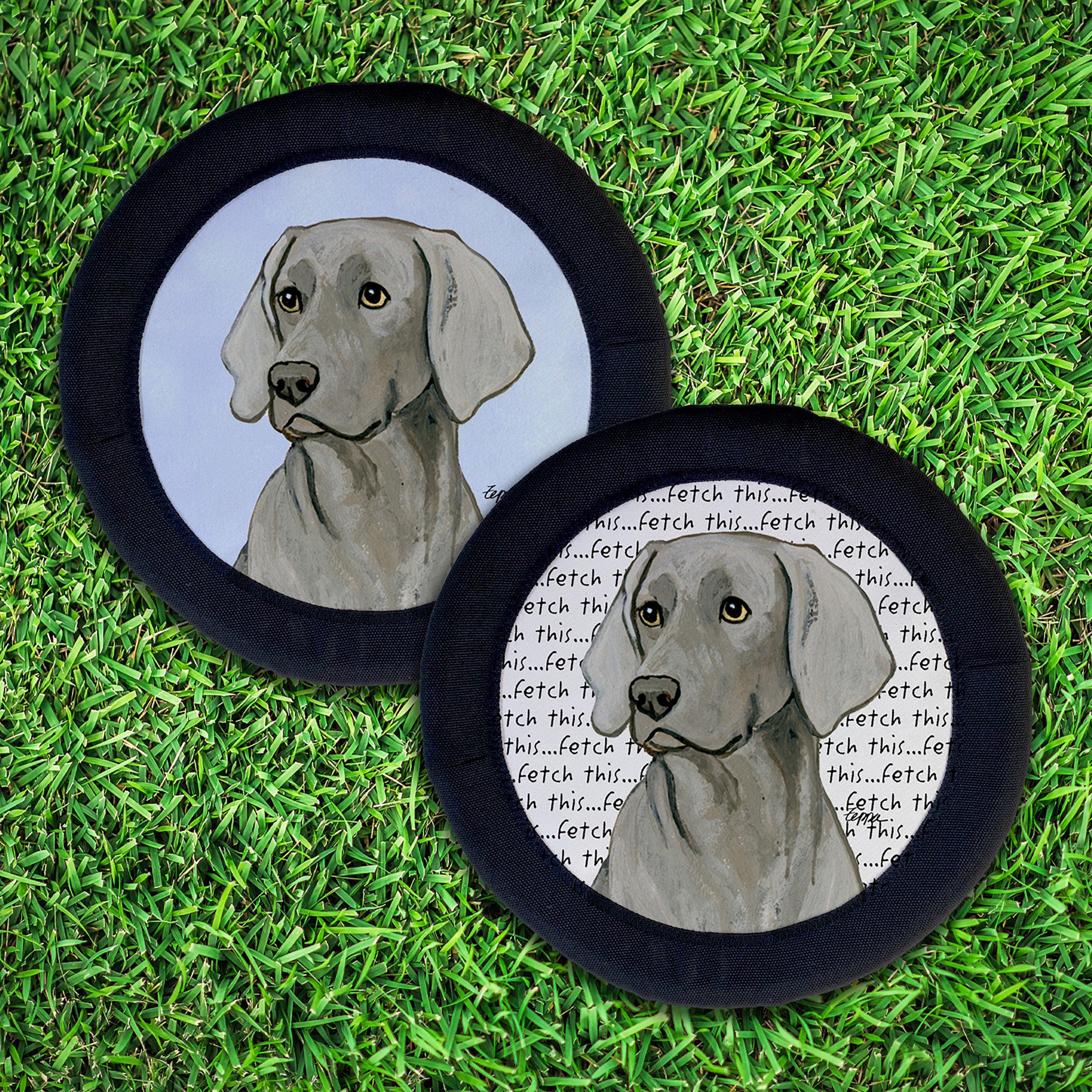 Weimaraner Sitting FotoFrisby