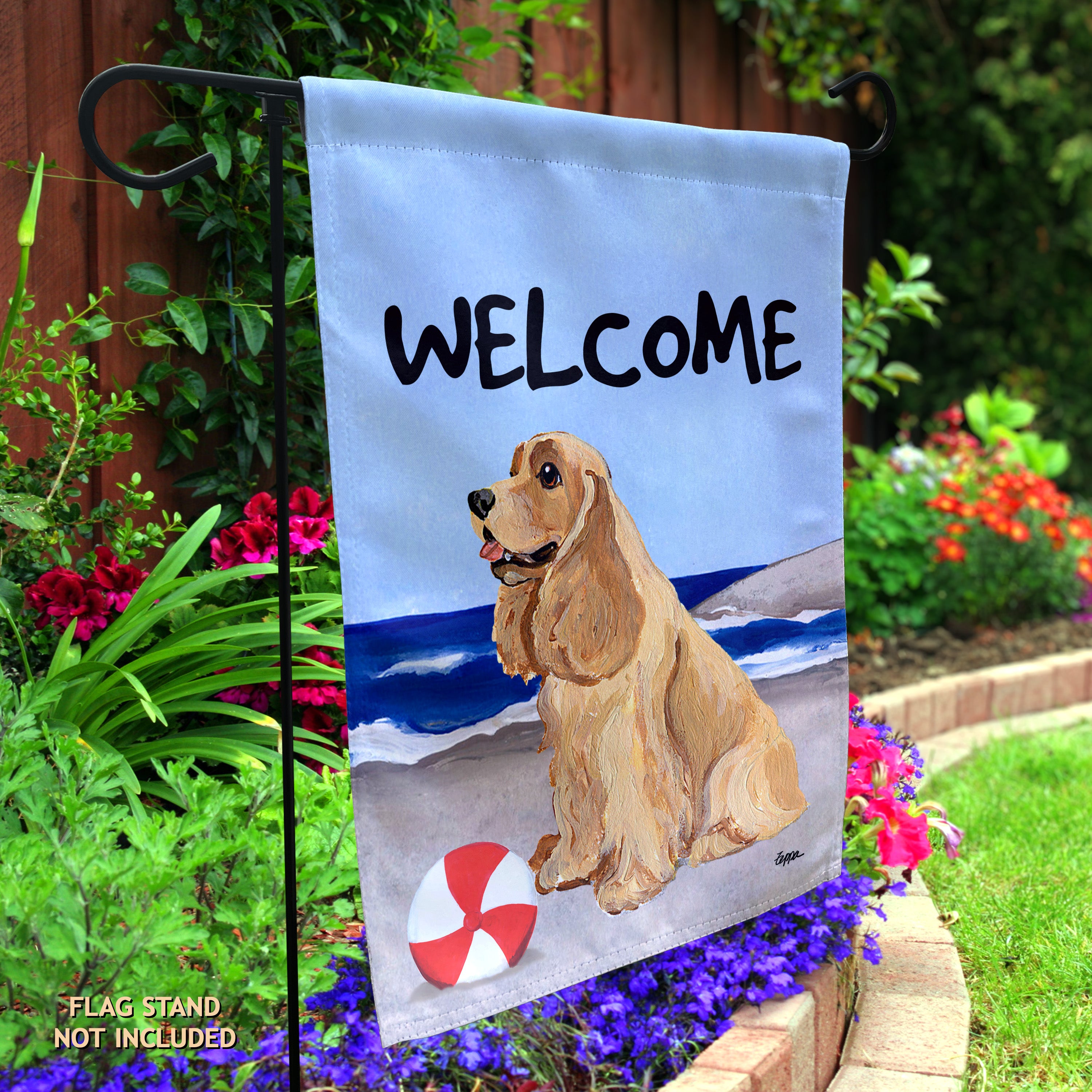 American Cocker Spaniel Garden Flag