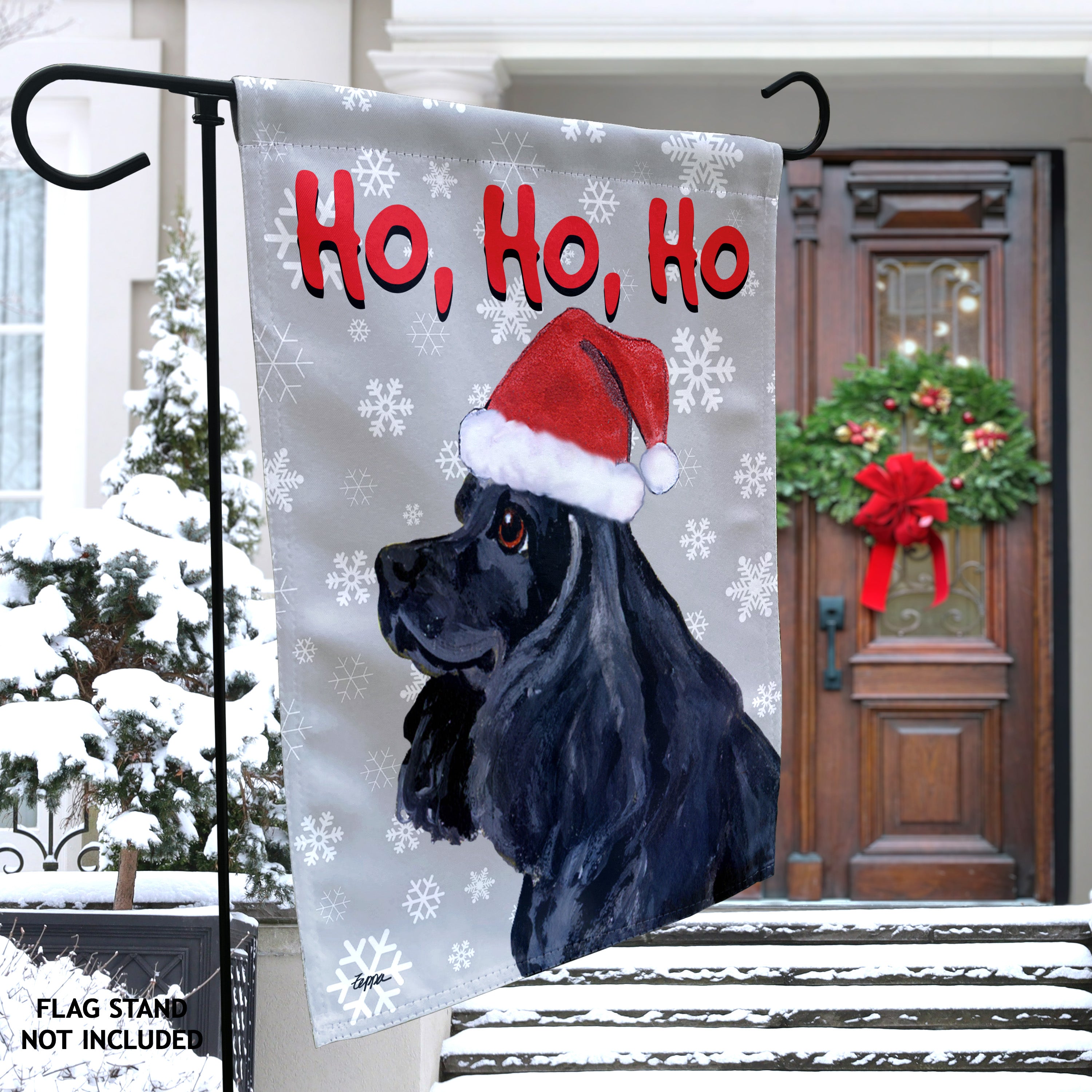 American Cocker Spaniel Christmas Garden Flag