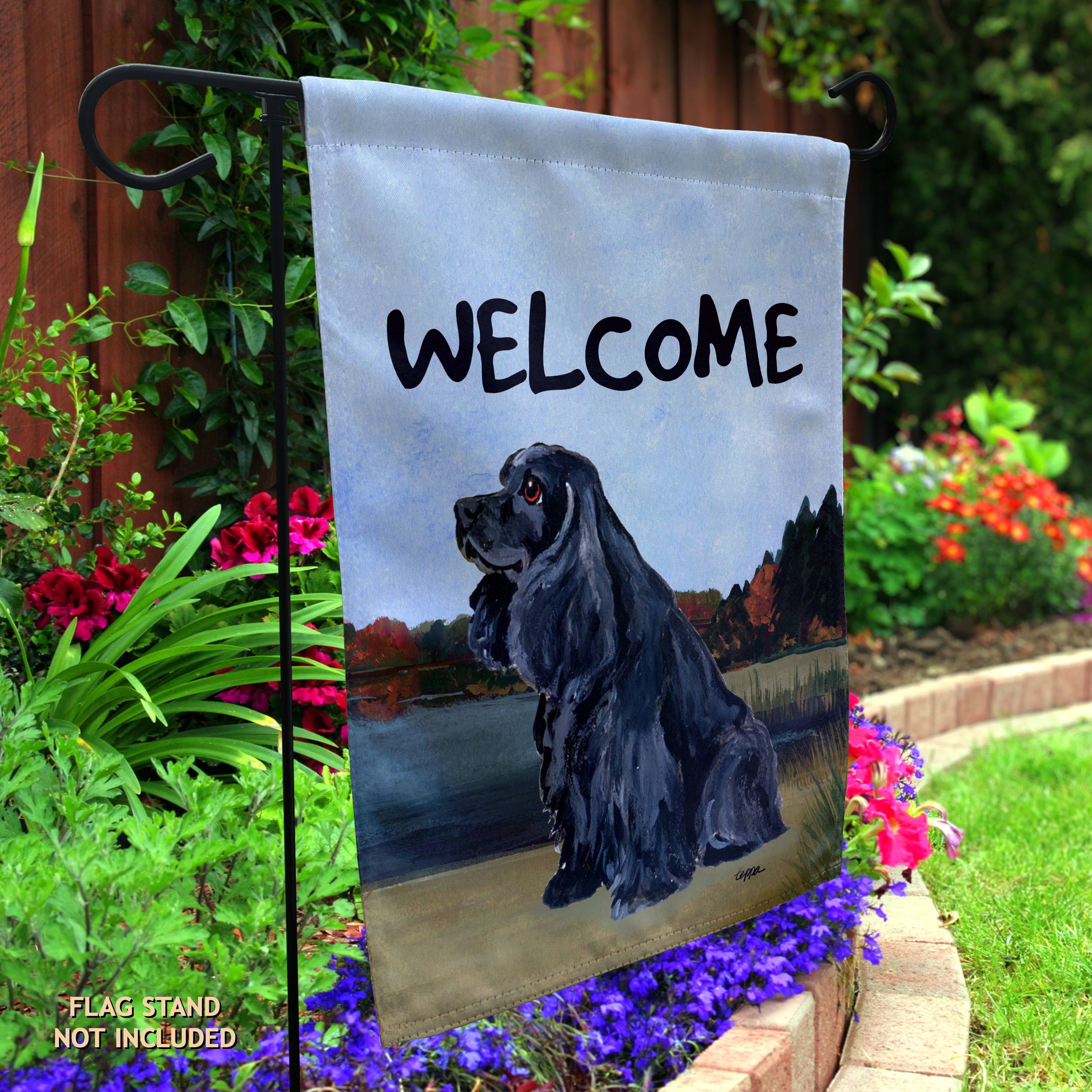 American Cocker Spaniel Garden Flag