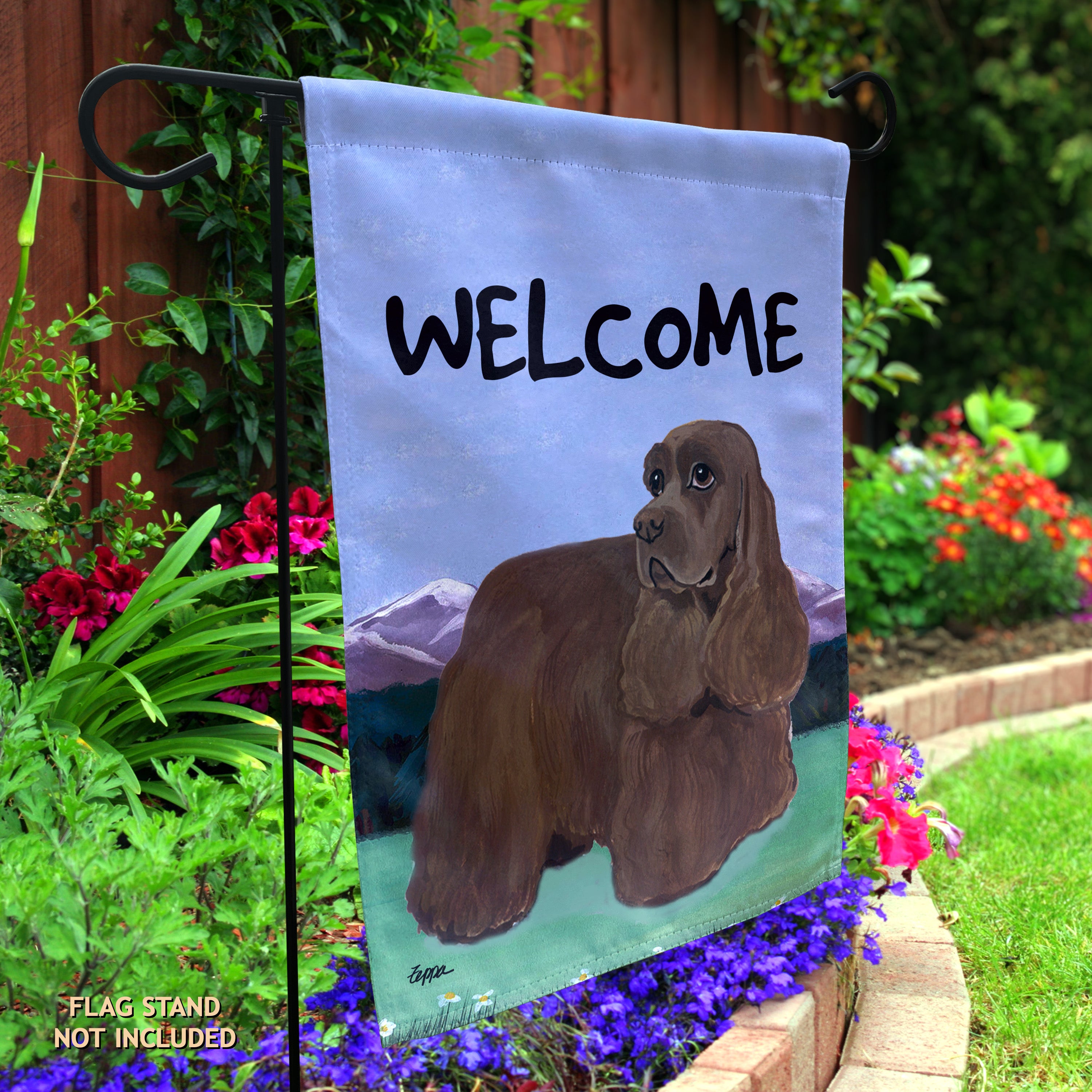 American Cocker Spaniel Garden Flag