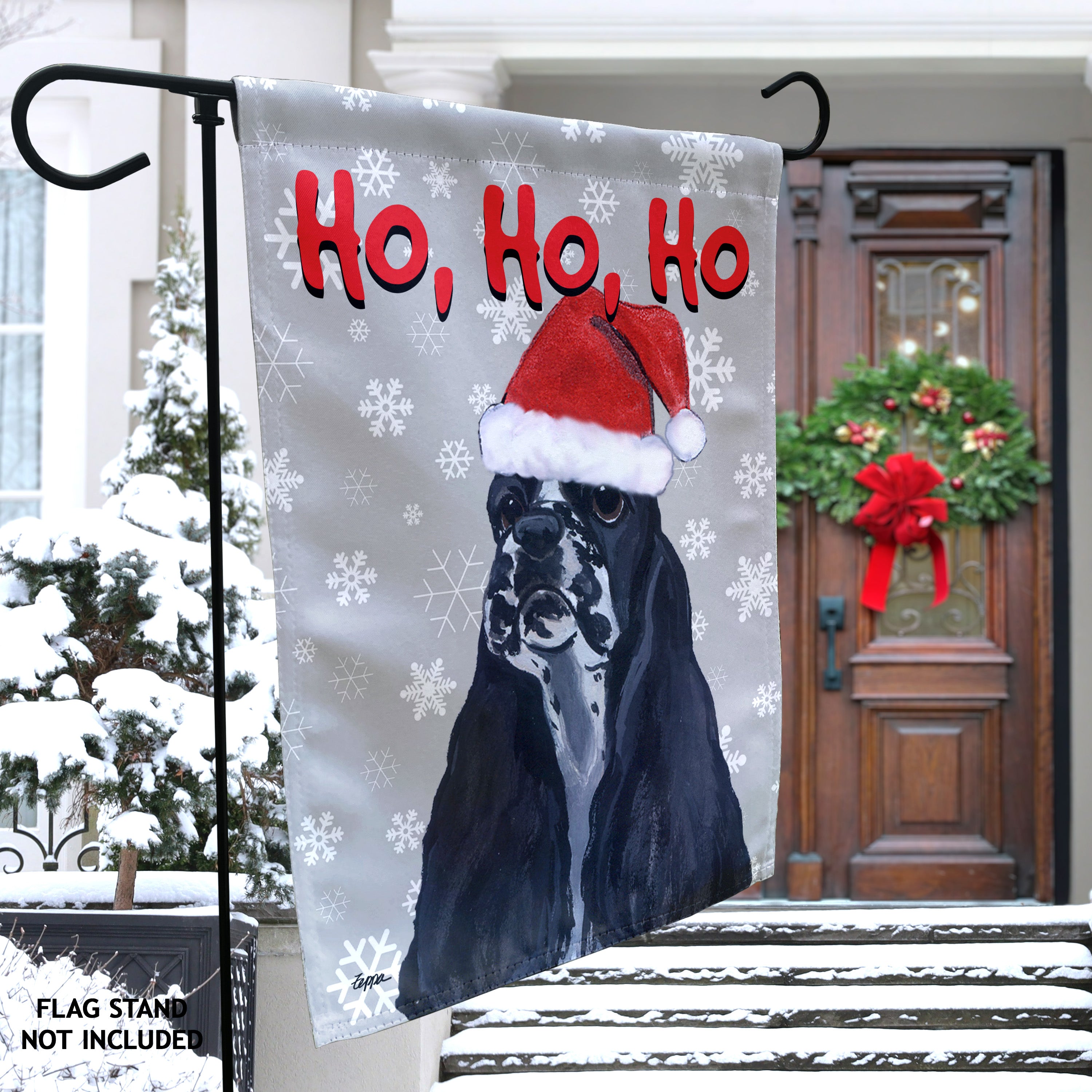 American Cocker Spaniel Christmas Garden Flag