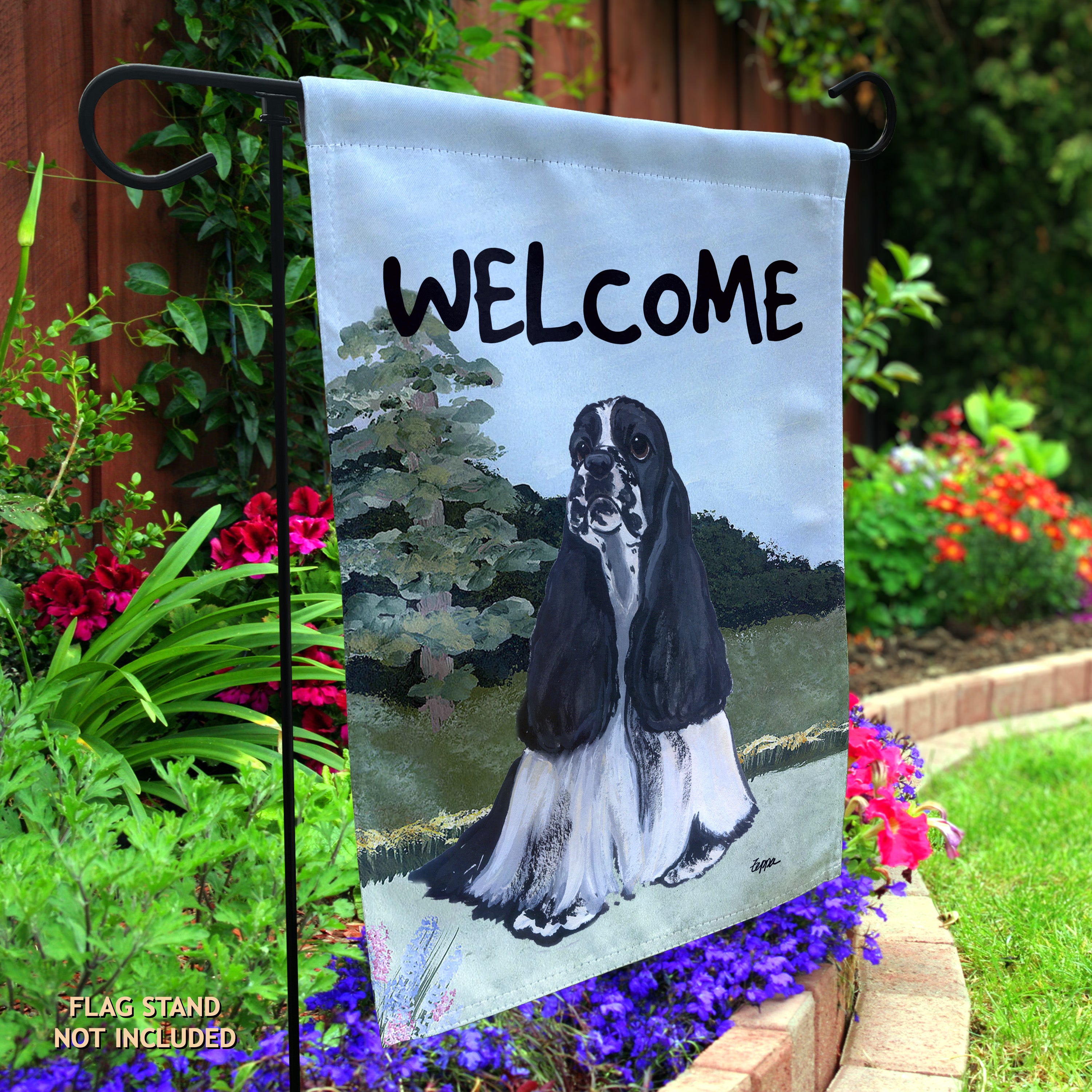 American Cocker Spaniel Garden Flag