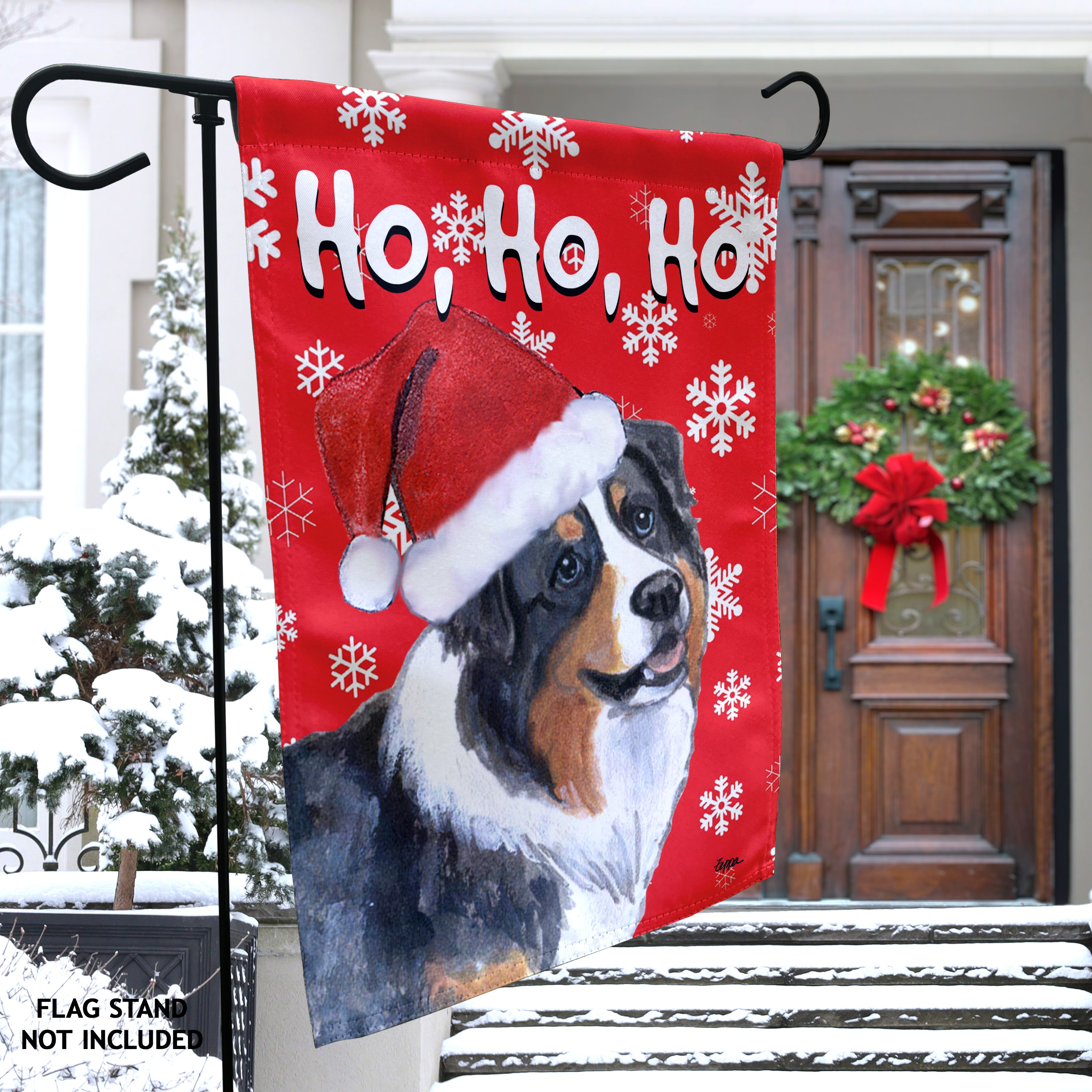 Australian Shepherd Christmas Garden Flag