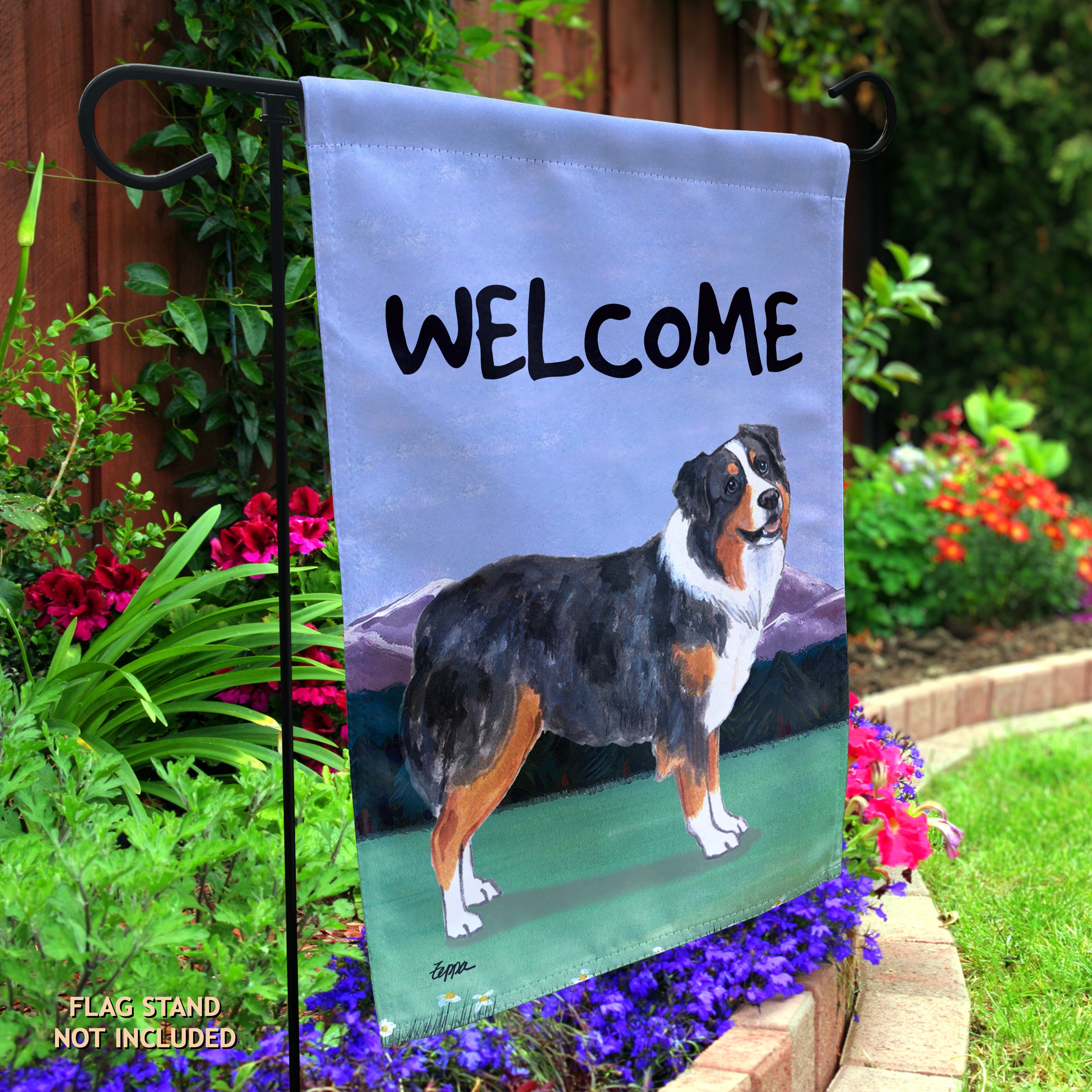 Australian Shepherd Garden Flag