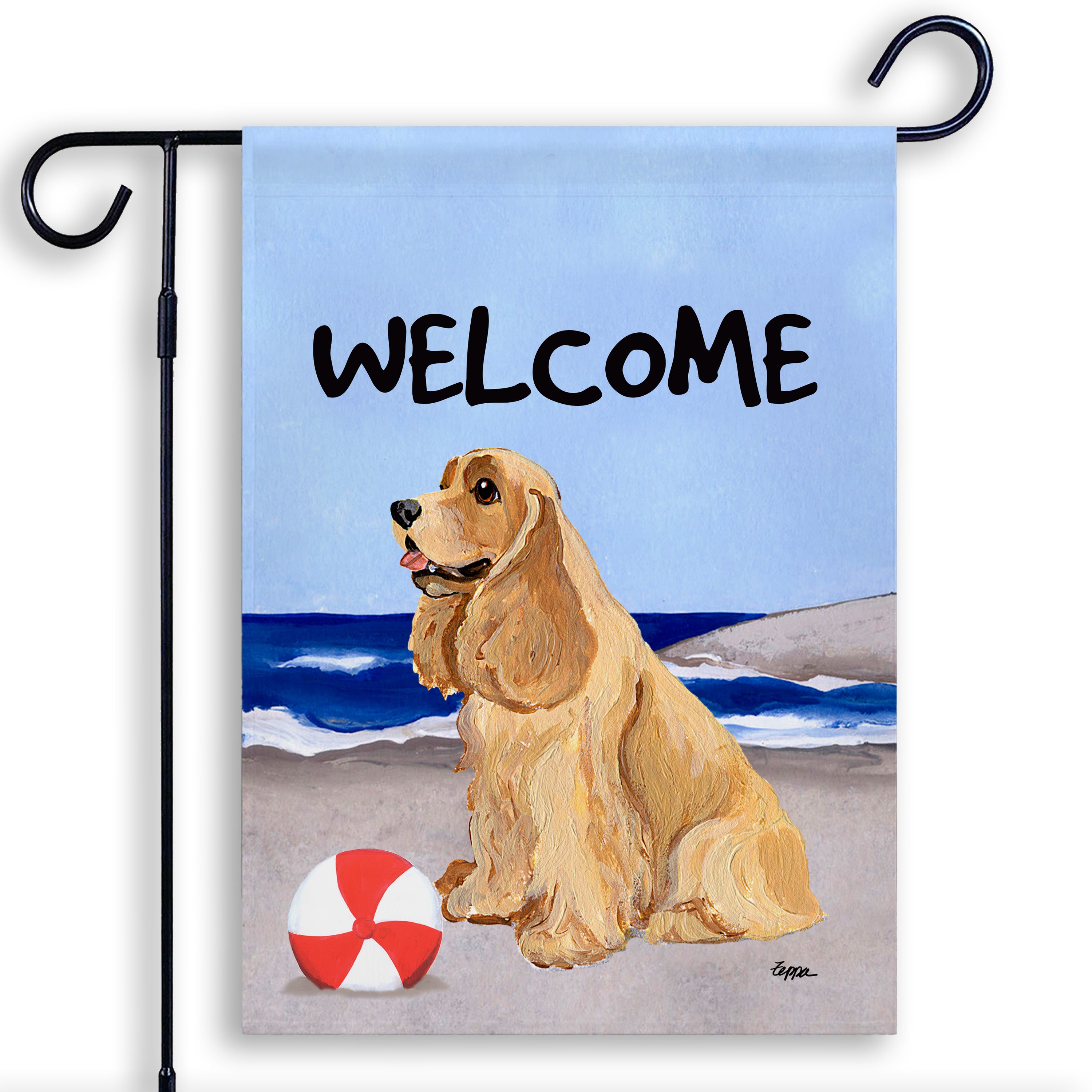 American Cocker Spaniel Garden Flag