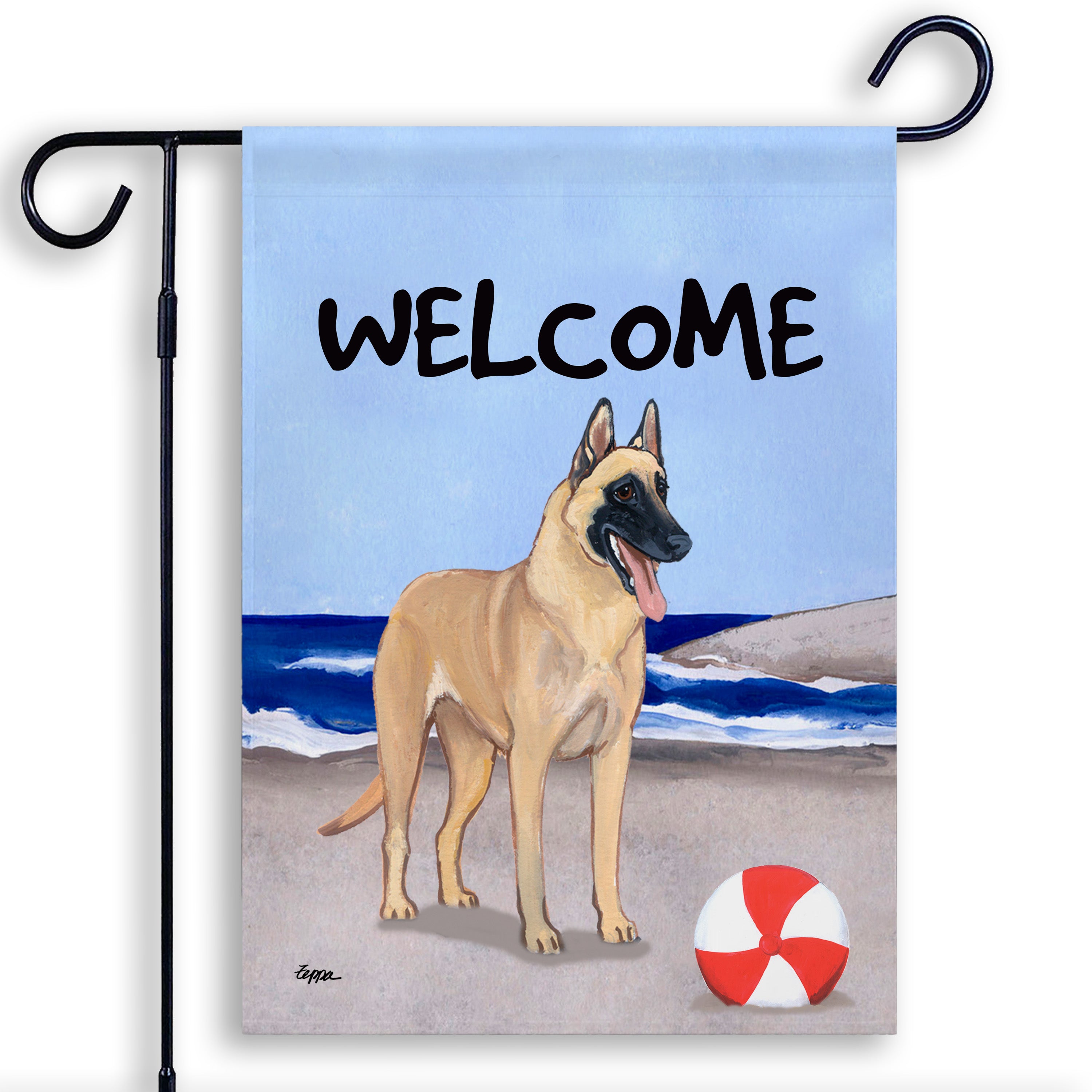 Belgian Malinois Garden Flag