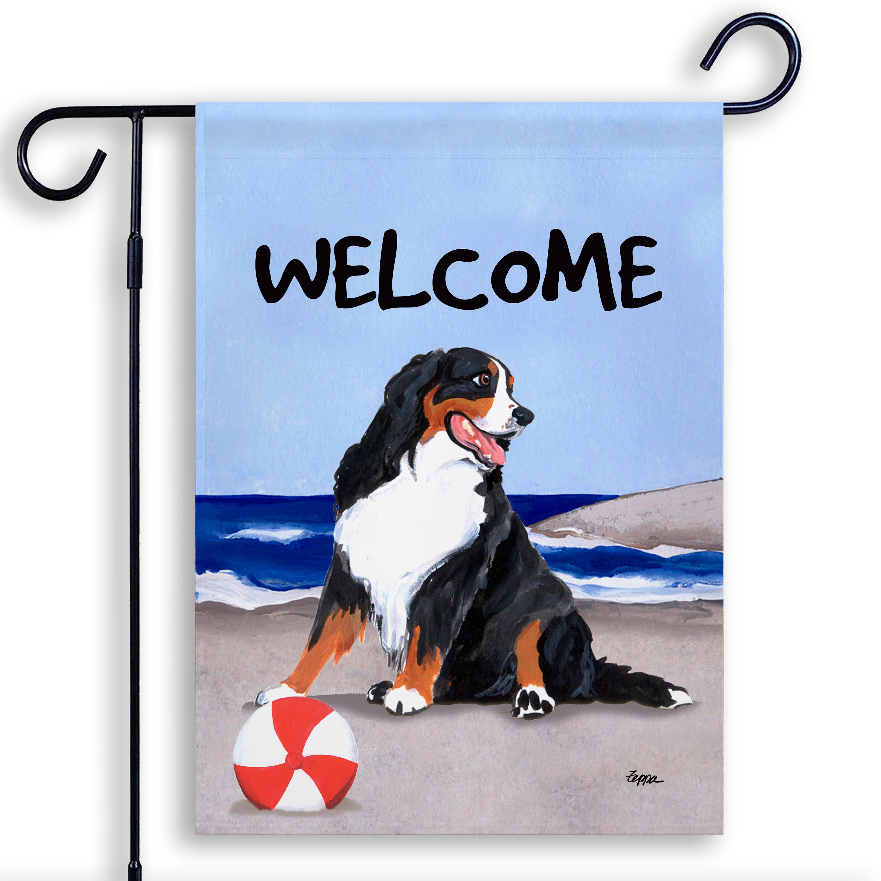 Bernese Mountain Dog Garden Flag