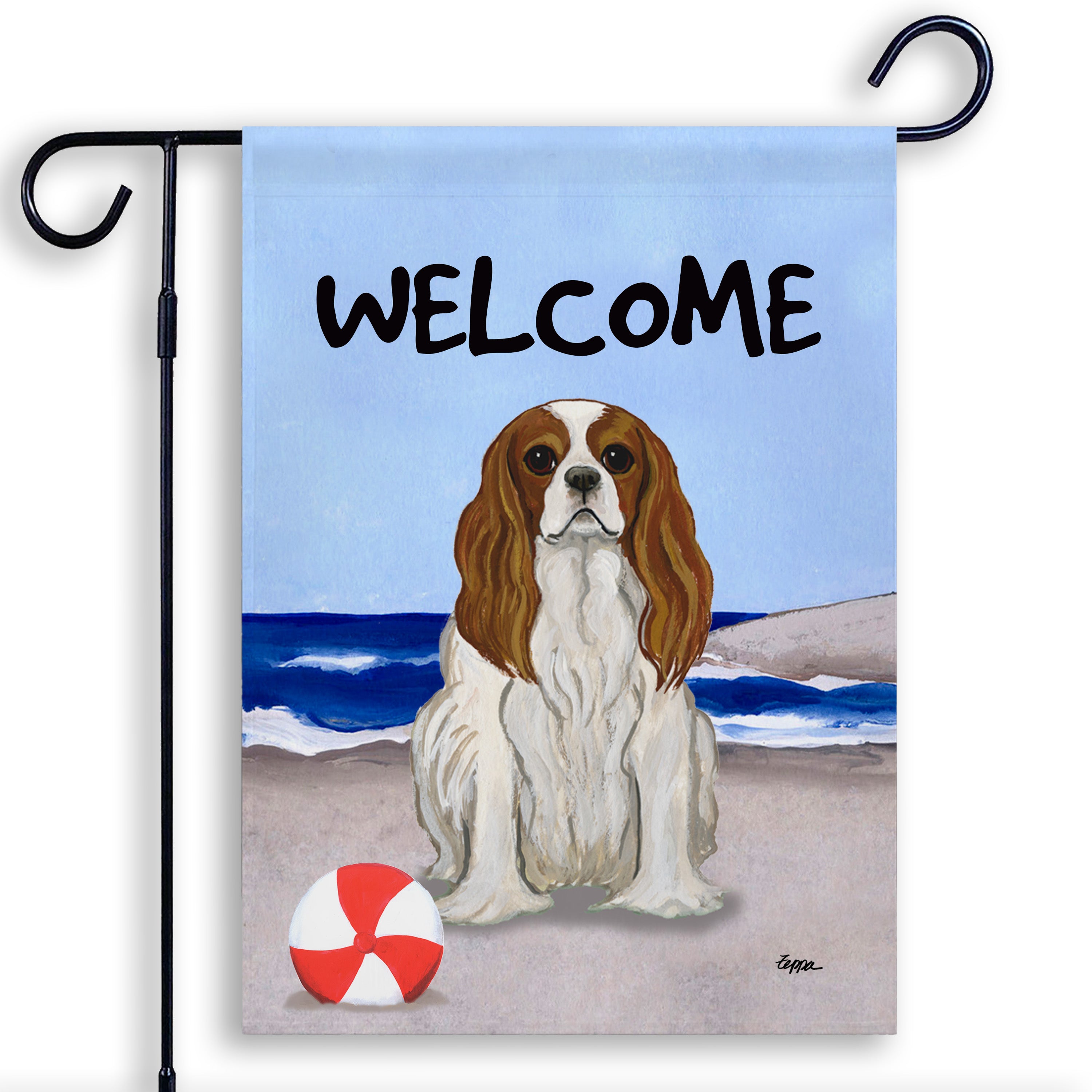 Cavalier King Charles Spaniel Garden Flag