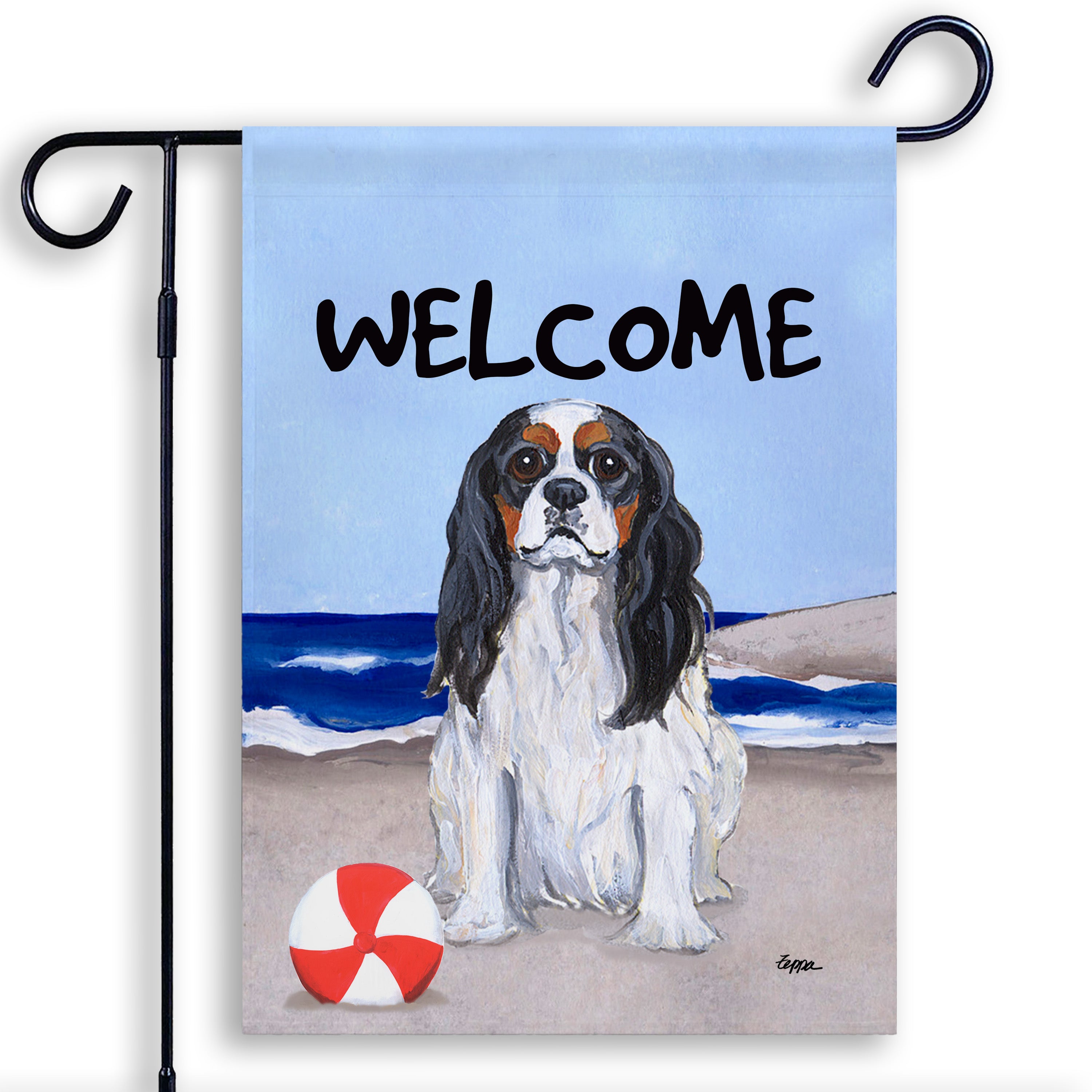 Cavalier King Charles Spaniel Garden Flag