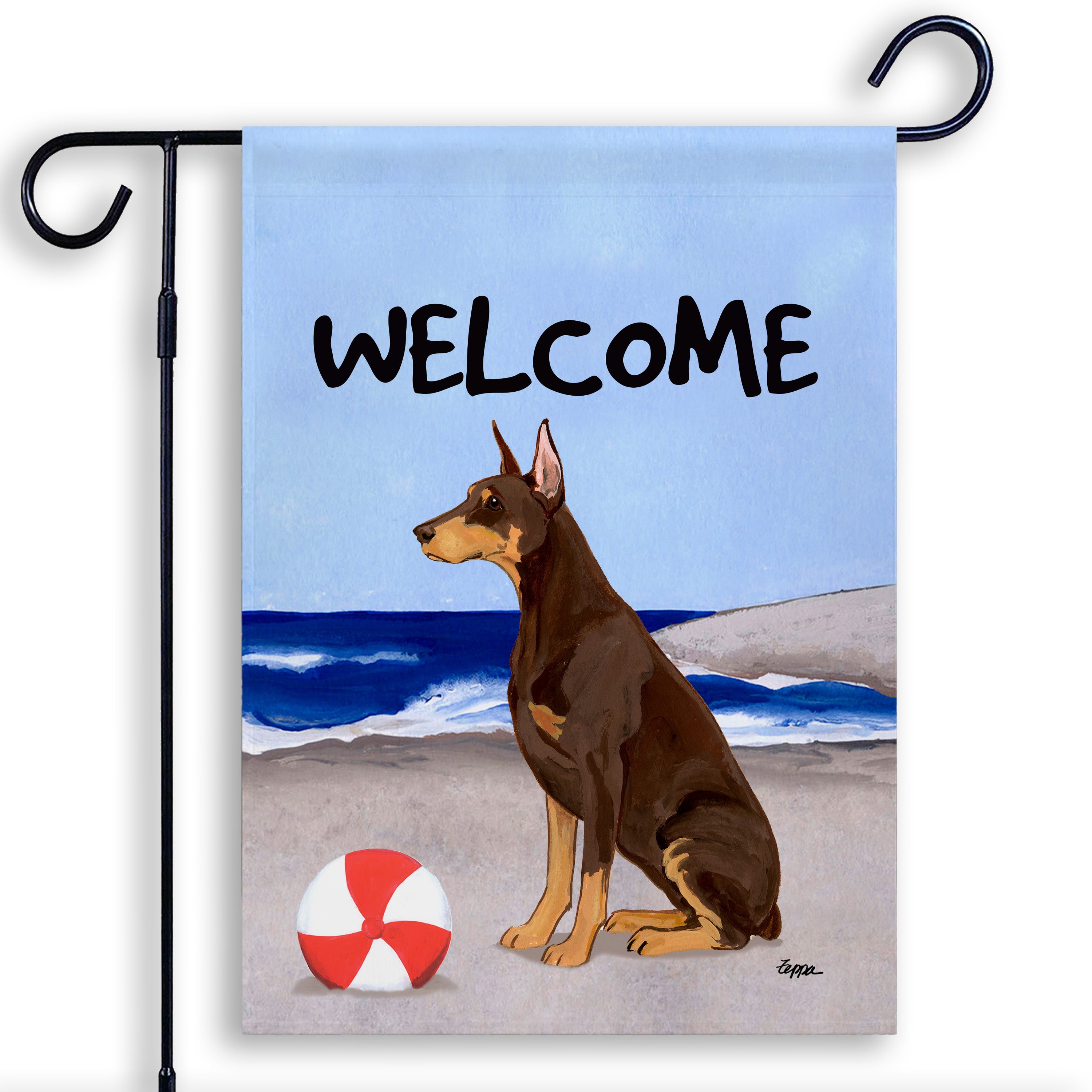 Doberman Pincher Garden Flag