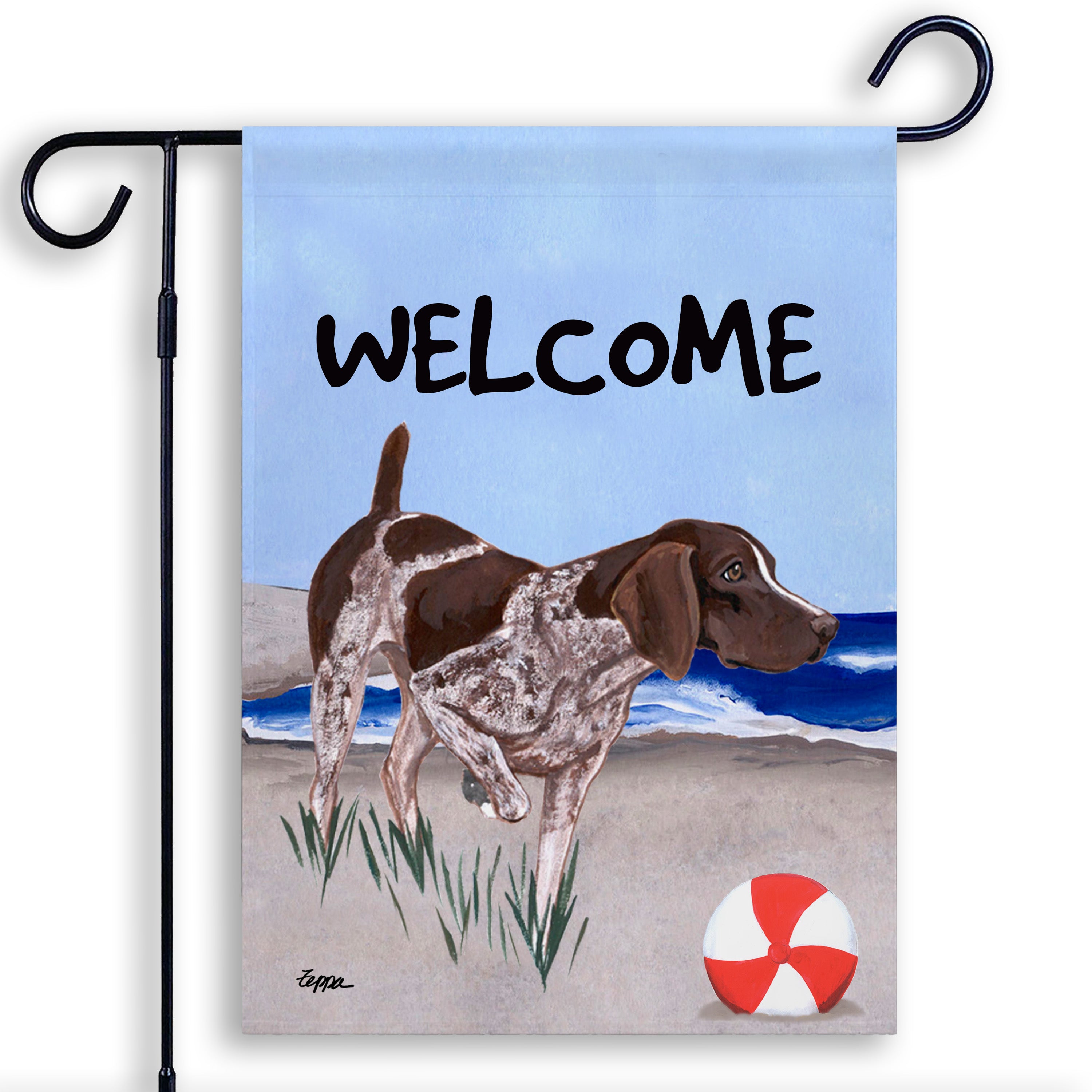 German Pointer Garden Flag