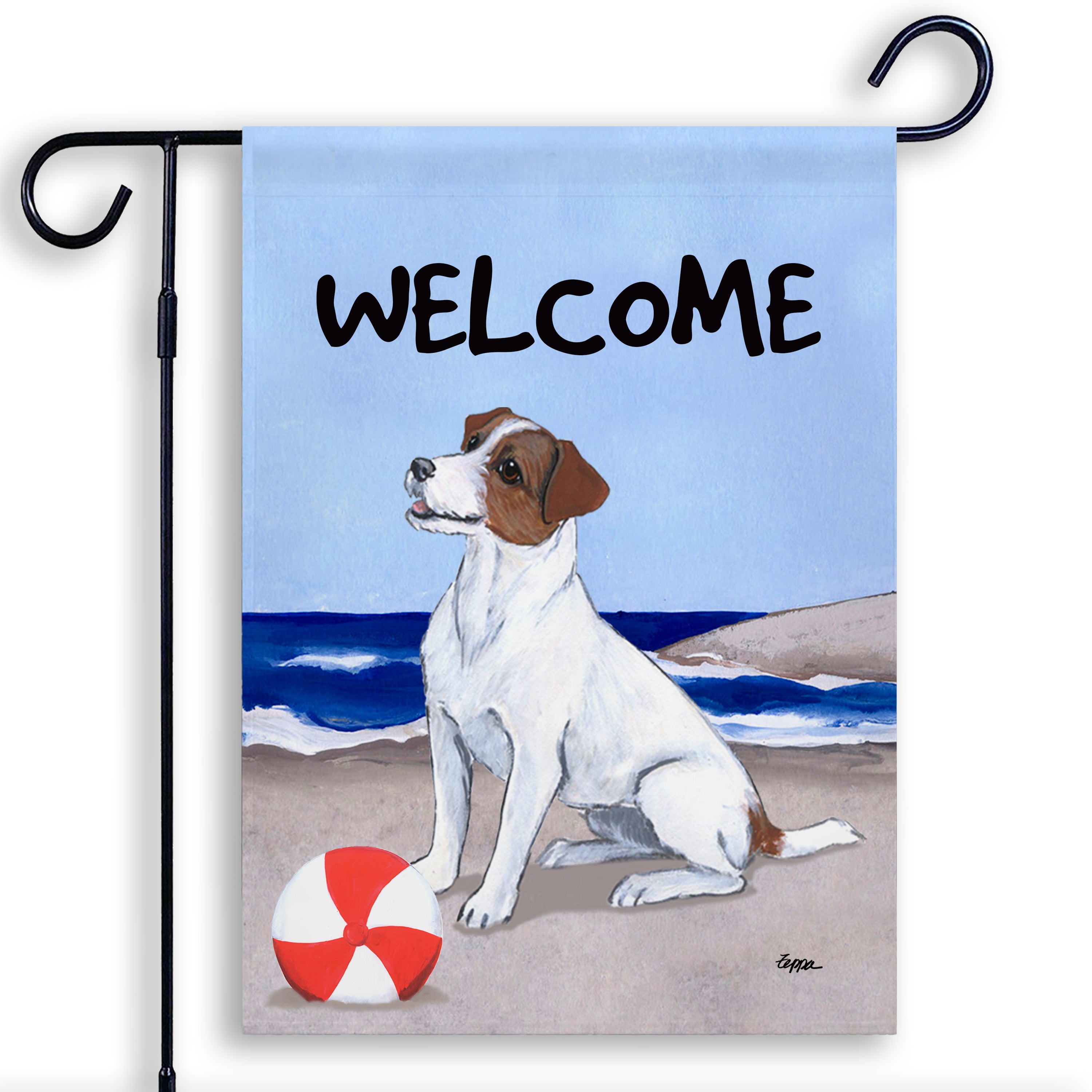 Jack Russell Terrier Garden Flag