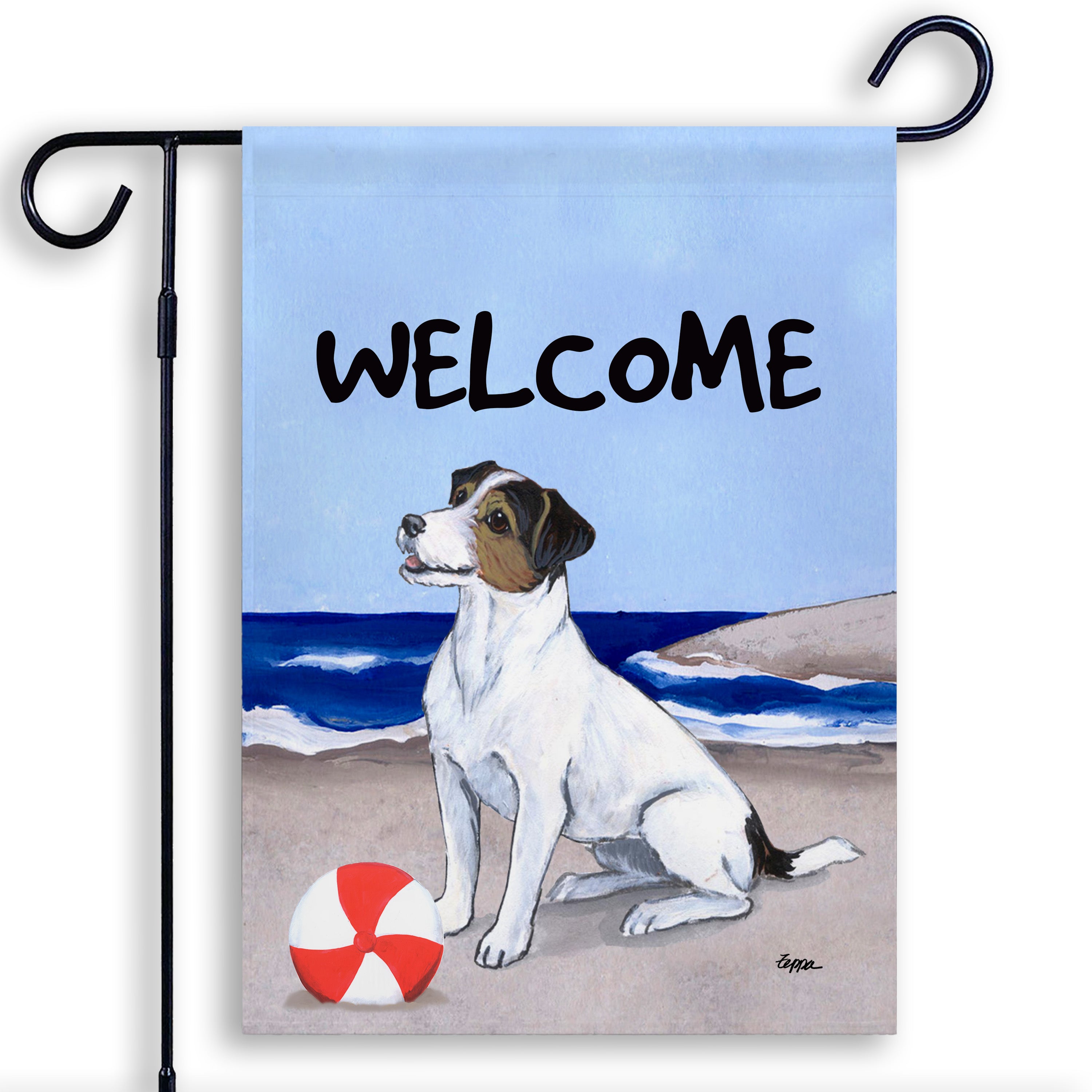Jack Russell Terrier Garden Flag