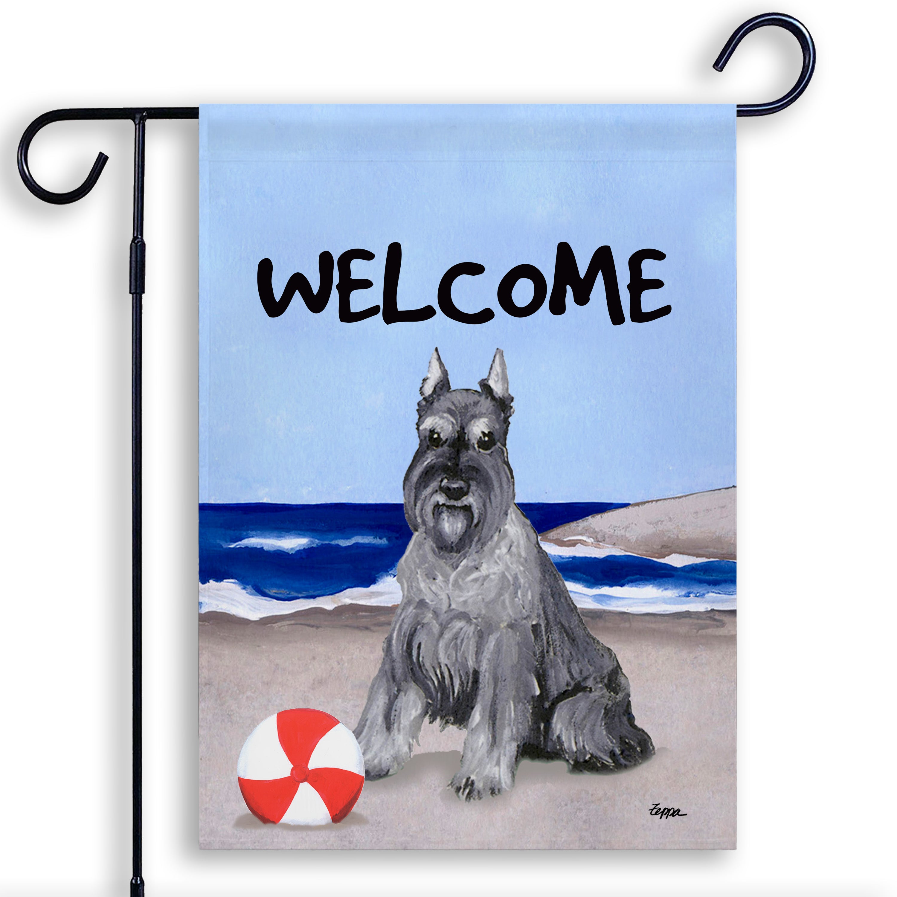 Schnauzer Miniature Garden Flag