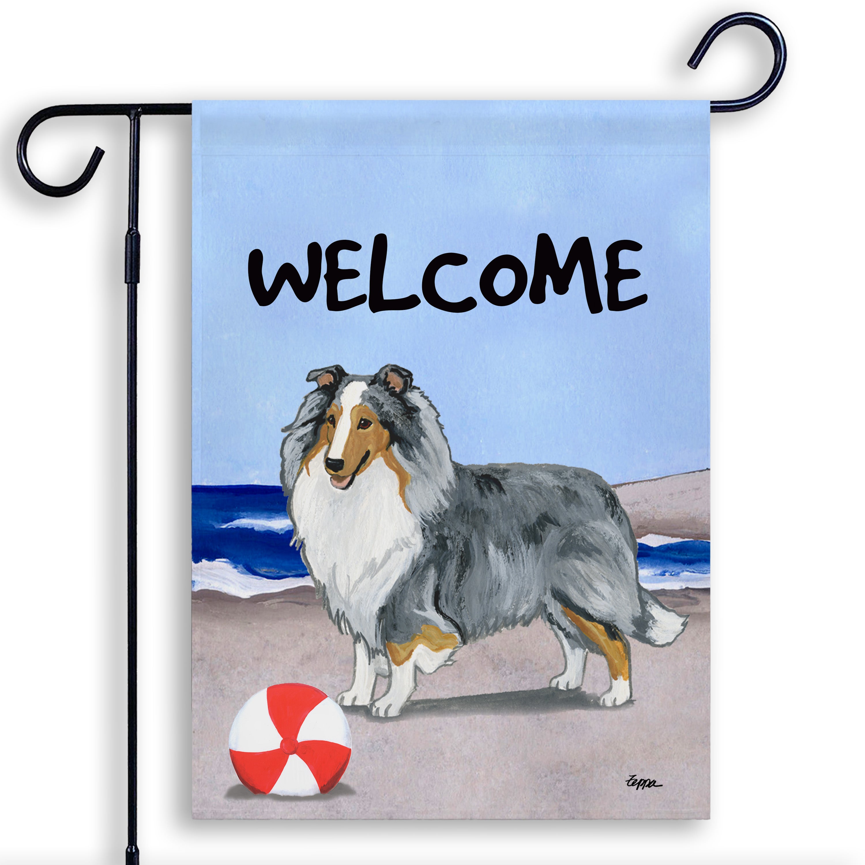 Shetland Sheepdog Garden Flag