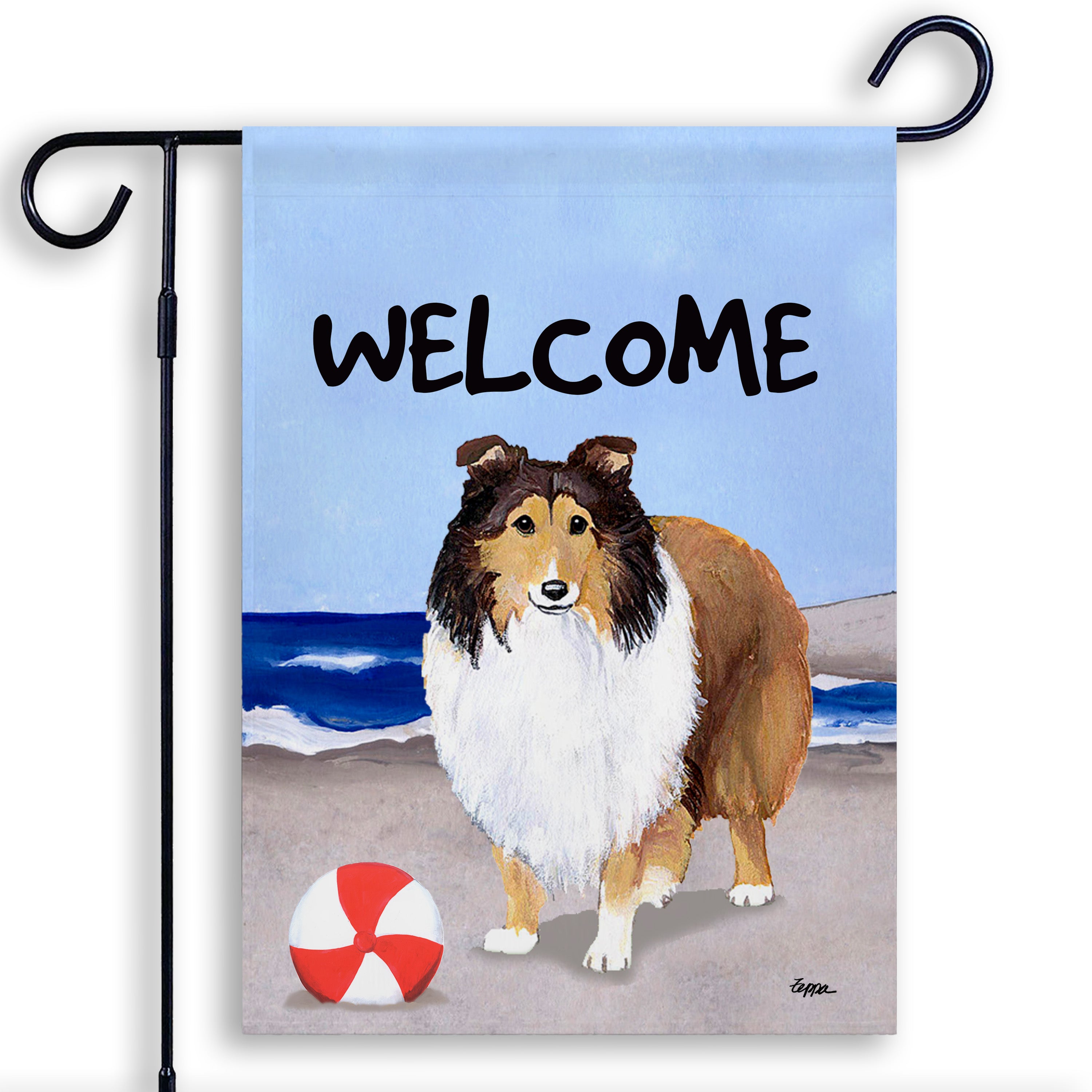 Shetland Sheepdog Garden Flag