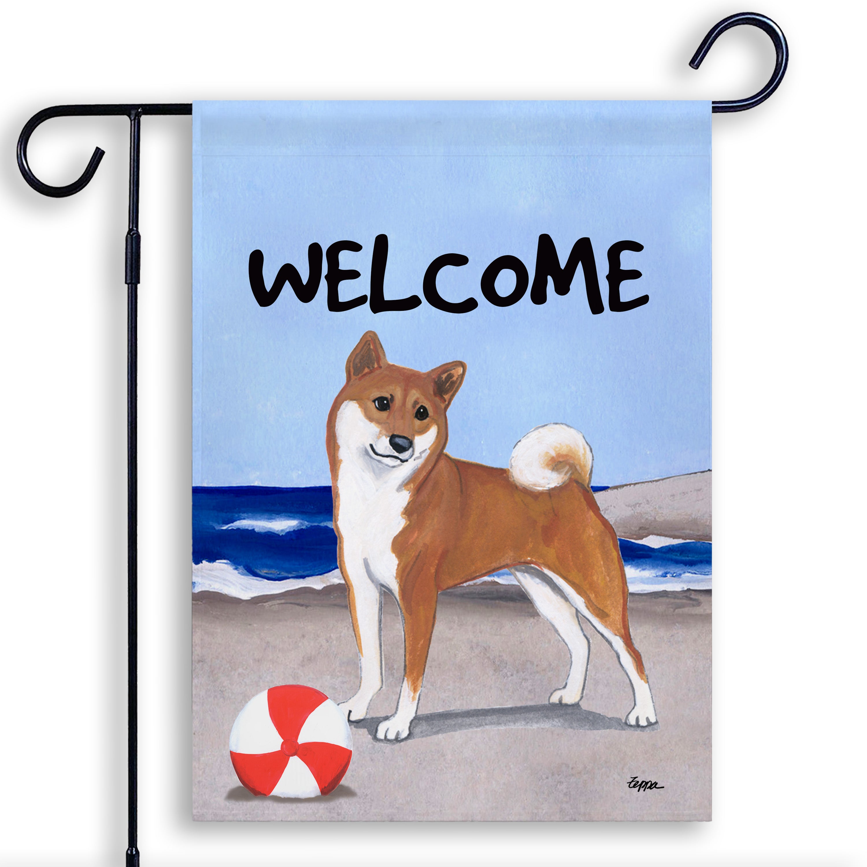 Shiba Inu Garden Flag
