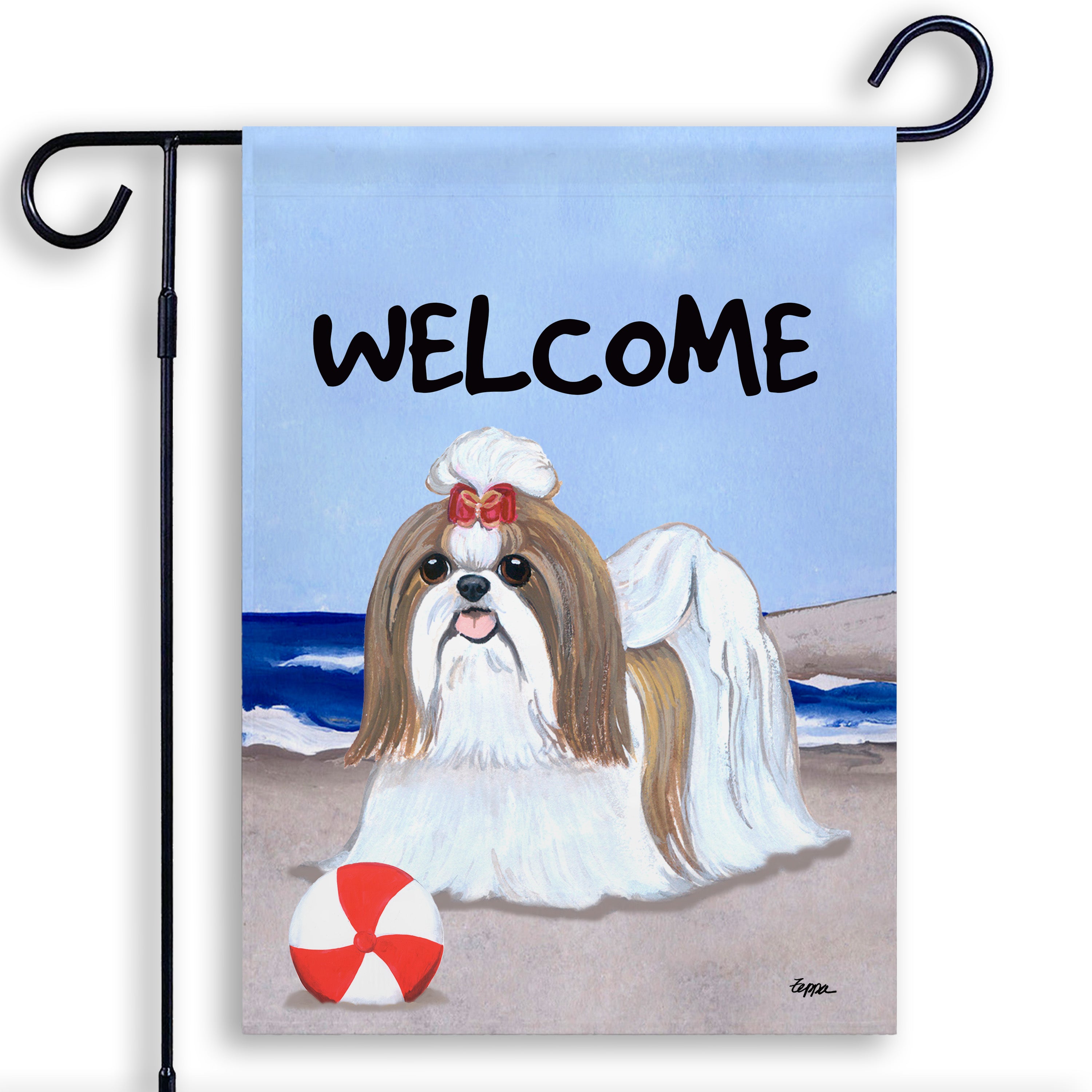 Shih Tzu Garden Flag