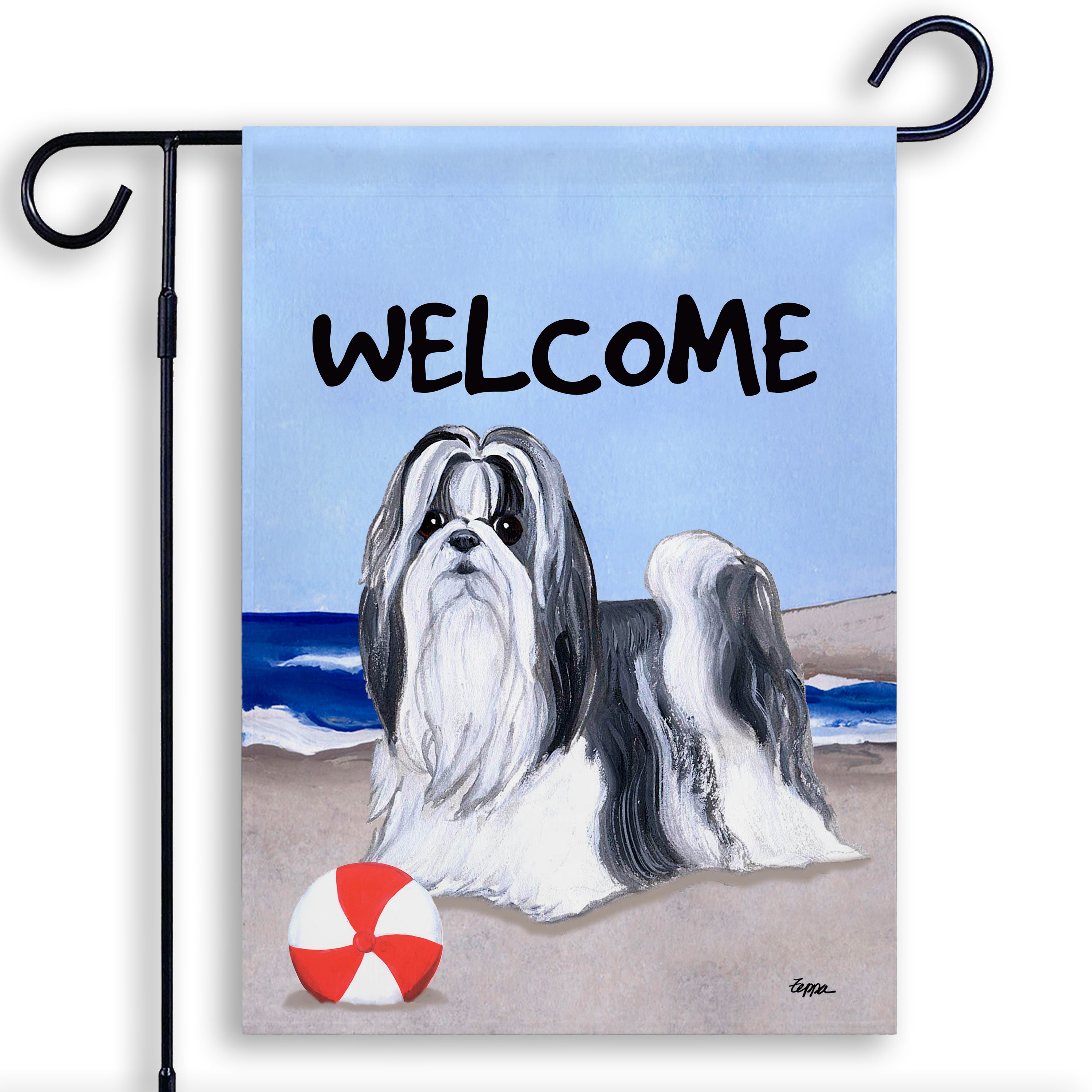 Shih Tzu Garden Flag