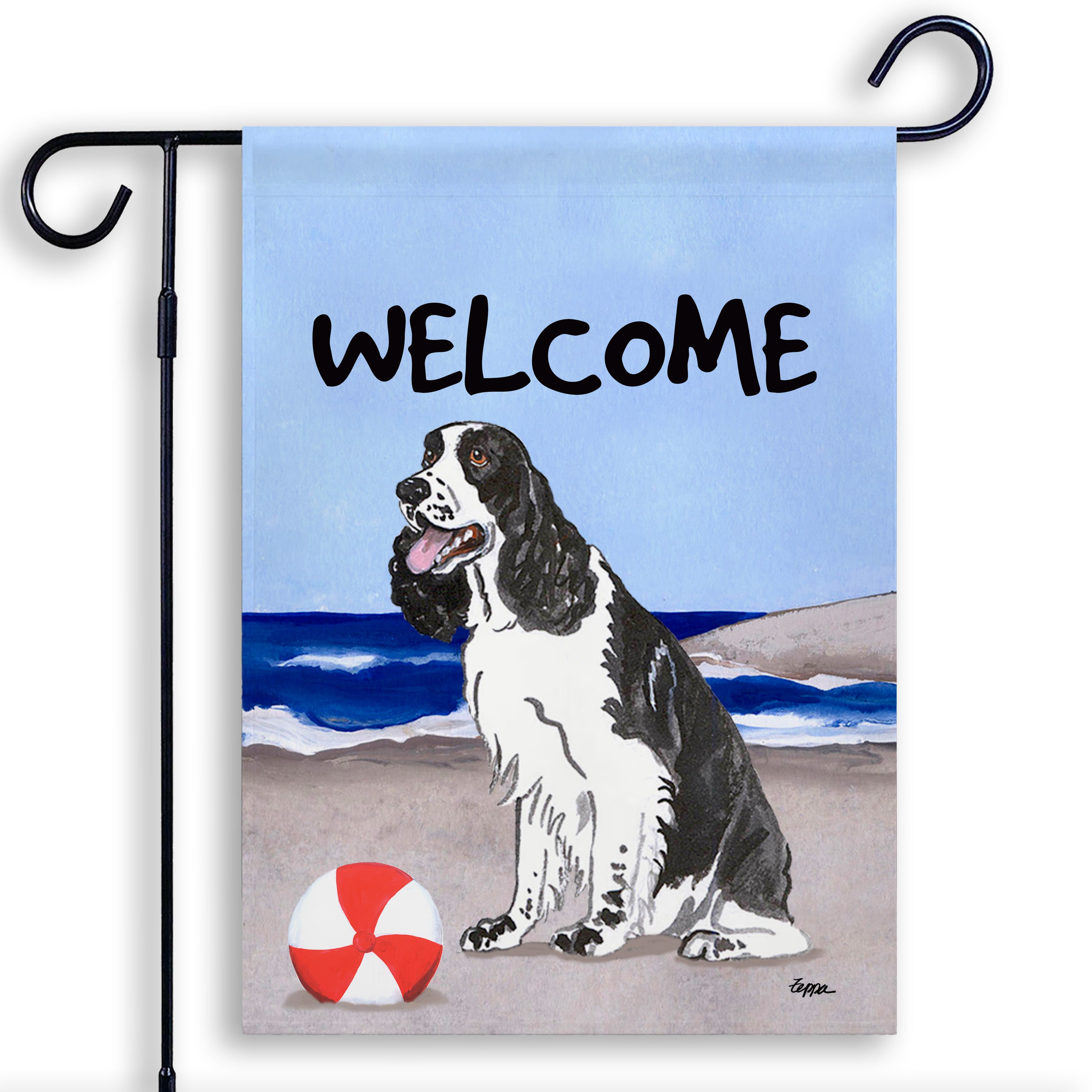 Springer Spaniel Garden Flag