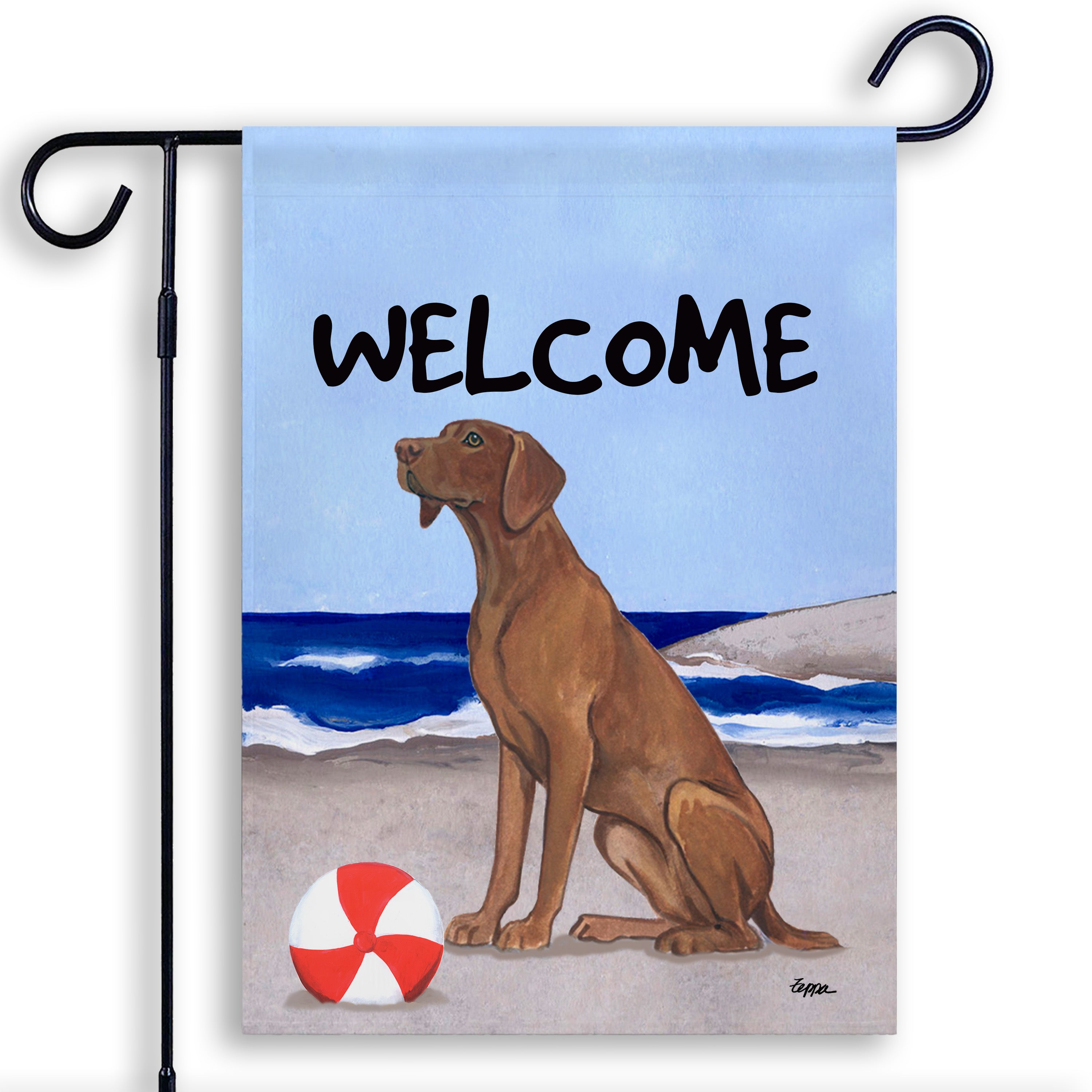 Vizsla Garden Flag