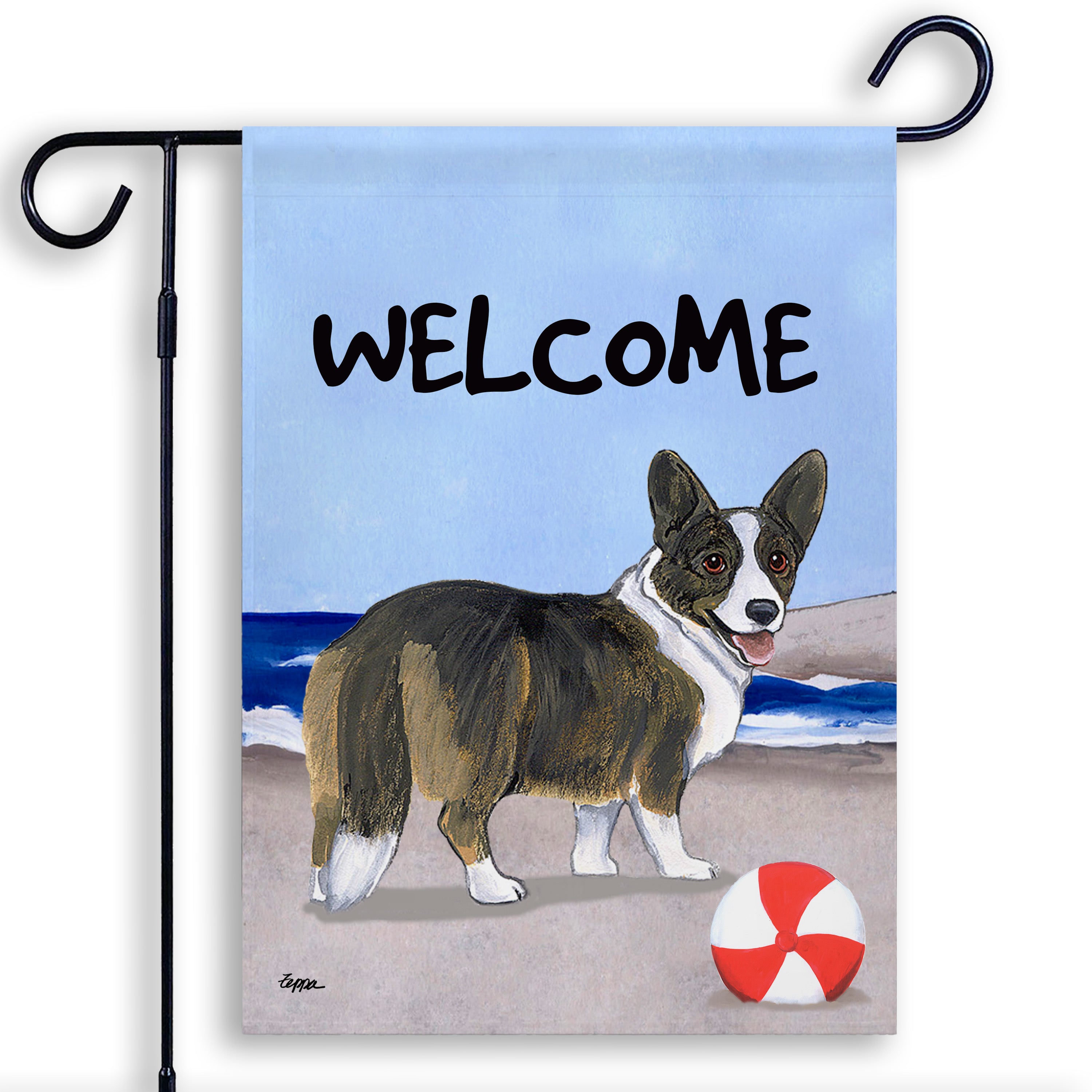 Welsh Corgi Cardigan  Garden Flag