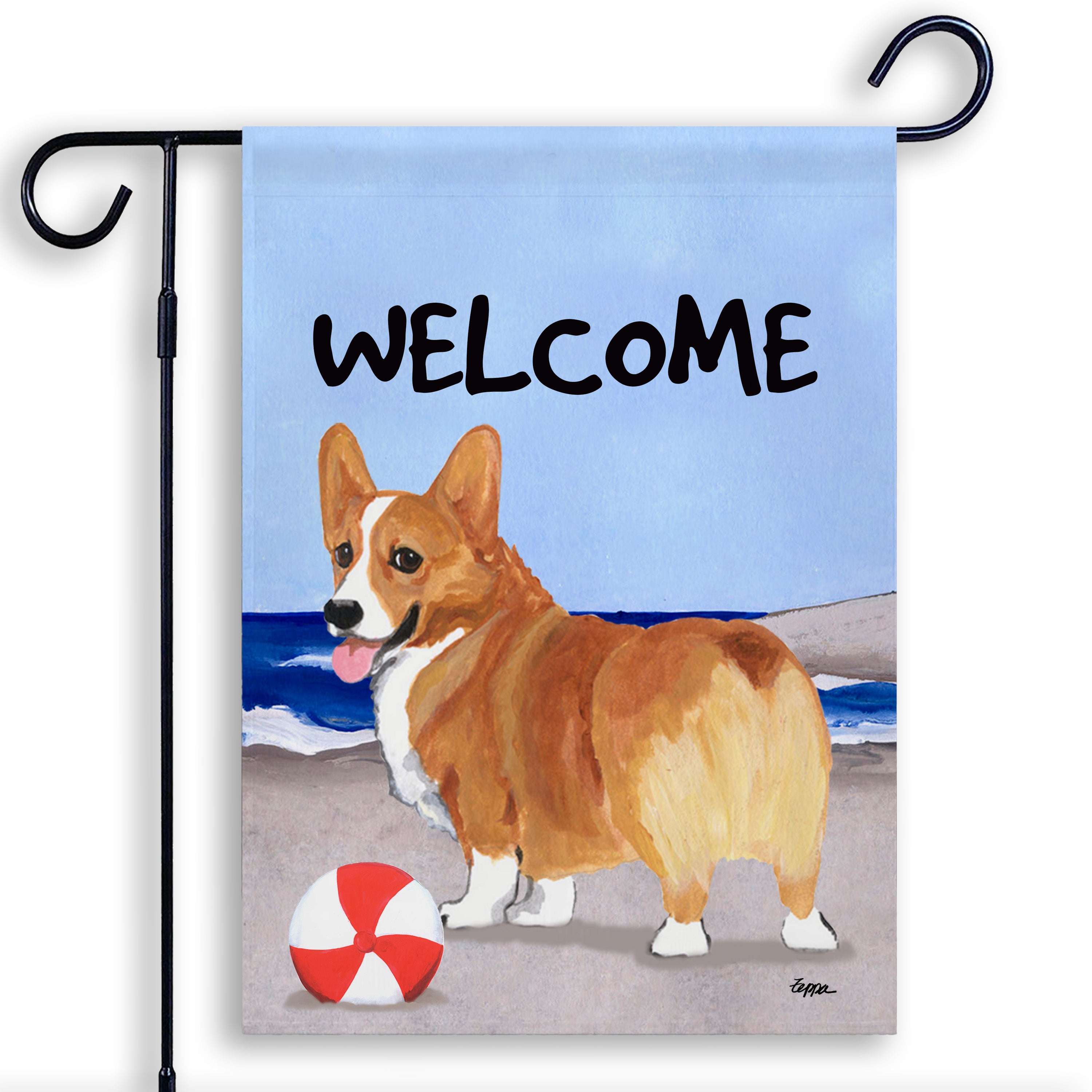 Welsh Corgi Pembroke Garden Flag