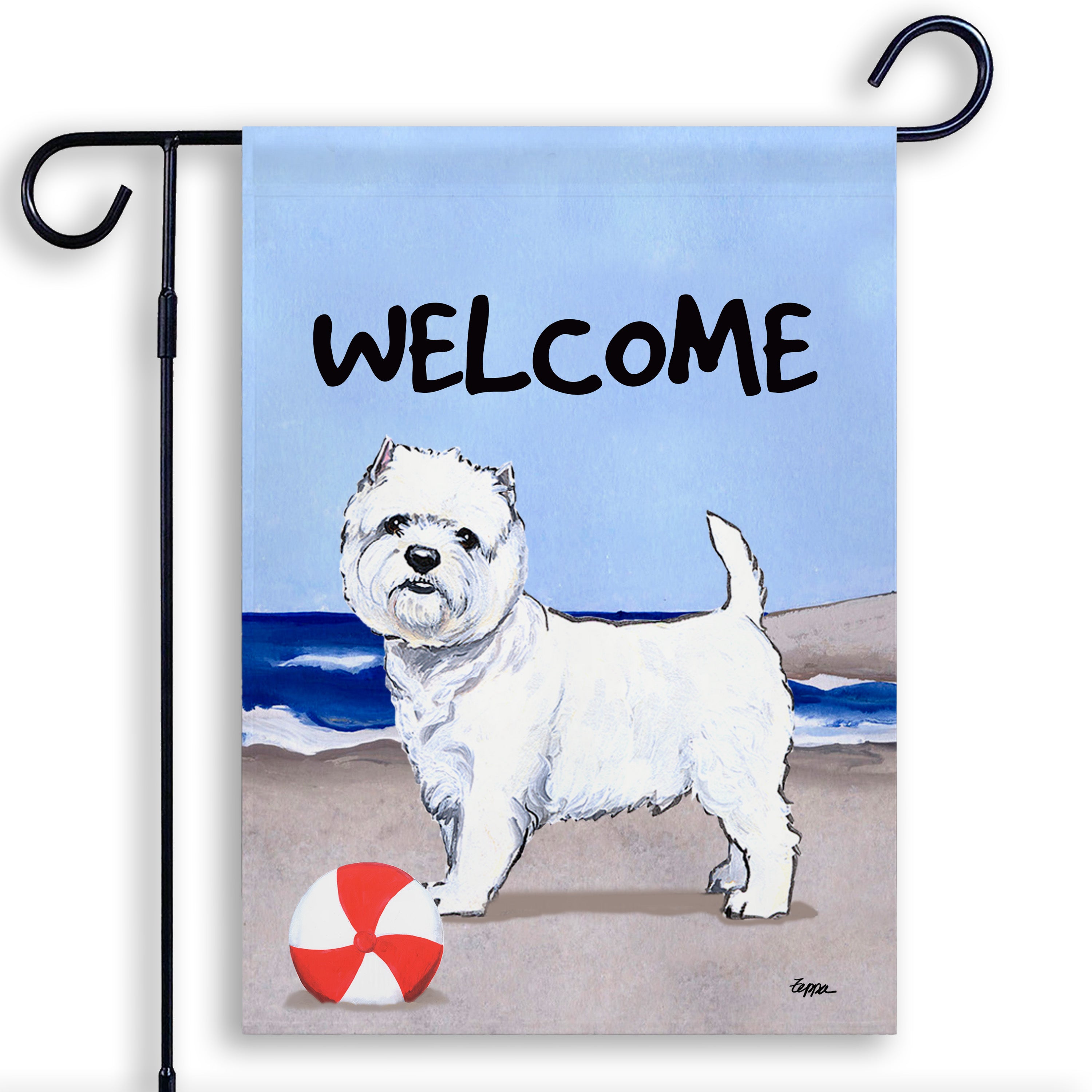 West Highland Terrier Garden Flag