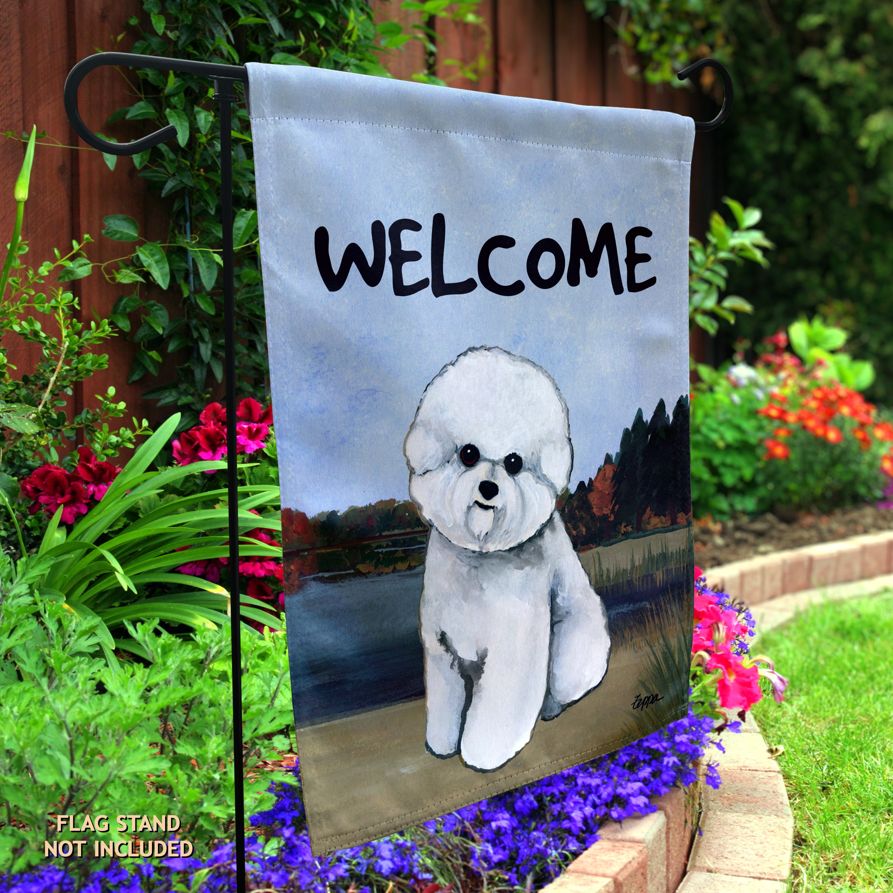 Bichon Frise Garden Flag